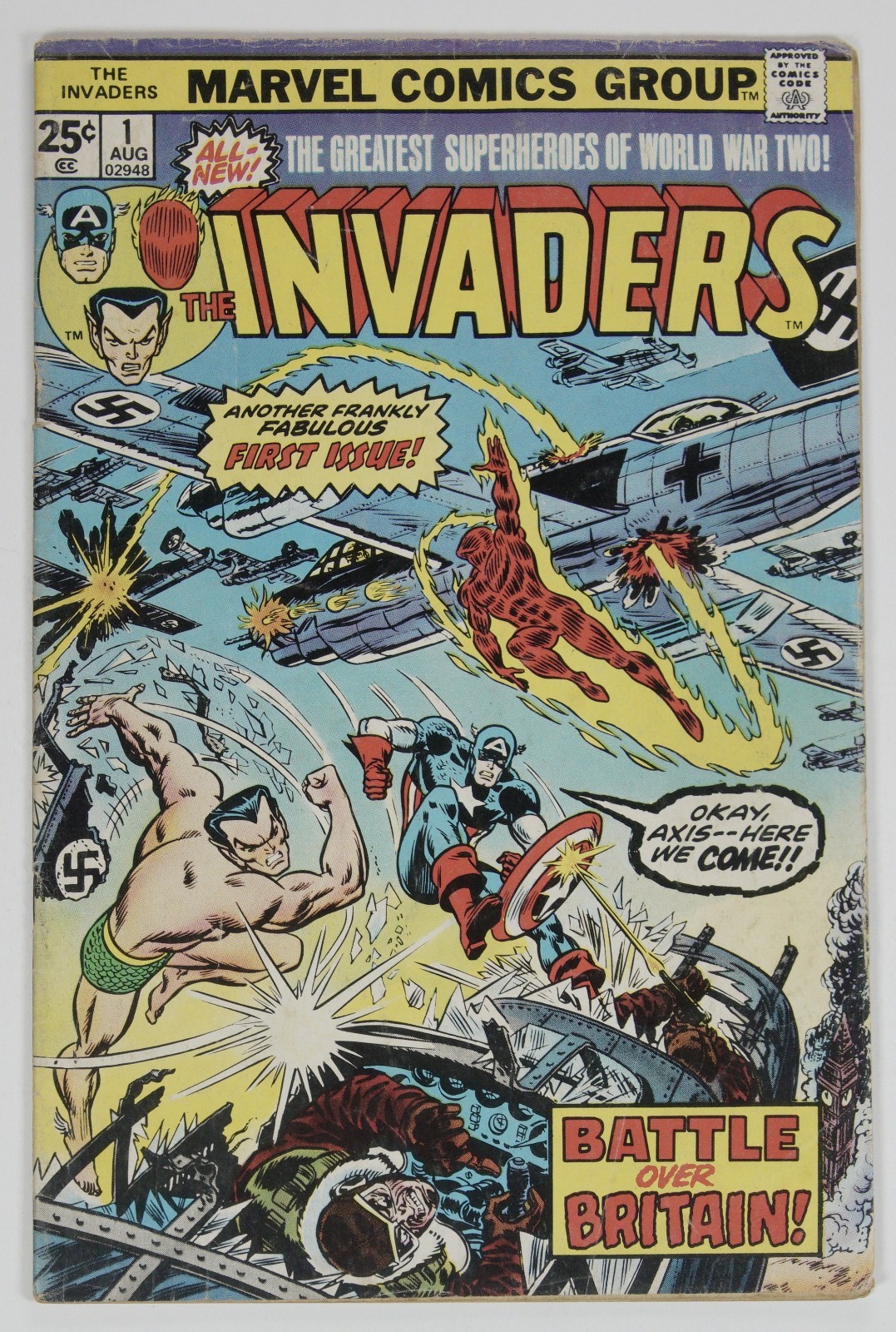 The Invaders #1 (Marvel Comics August 1975) The Invaders #1 (Marvel Comics August 1975)