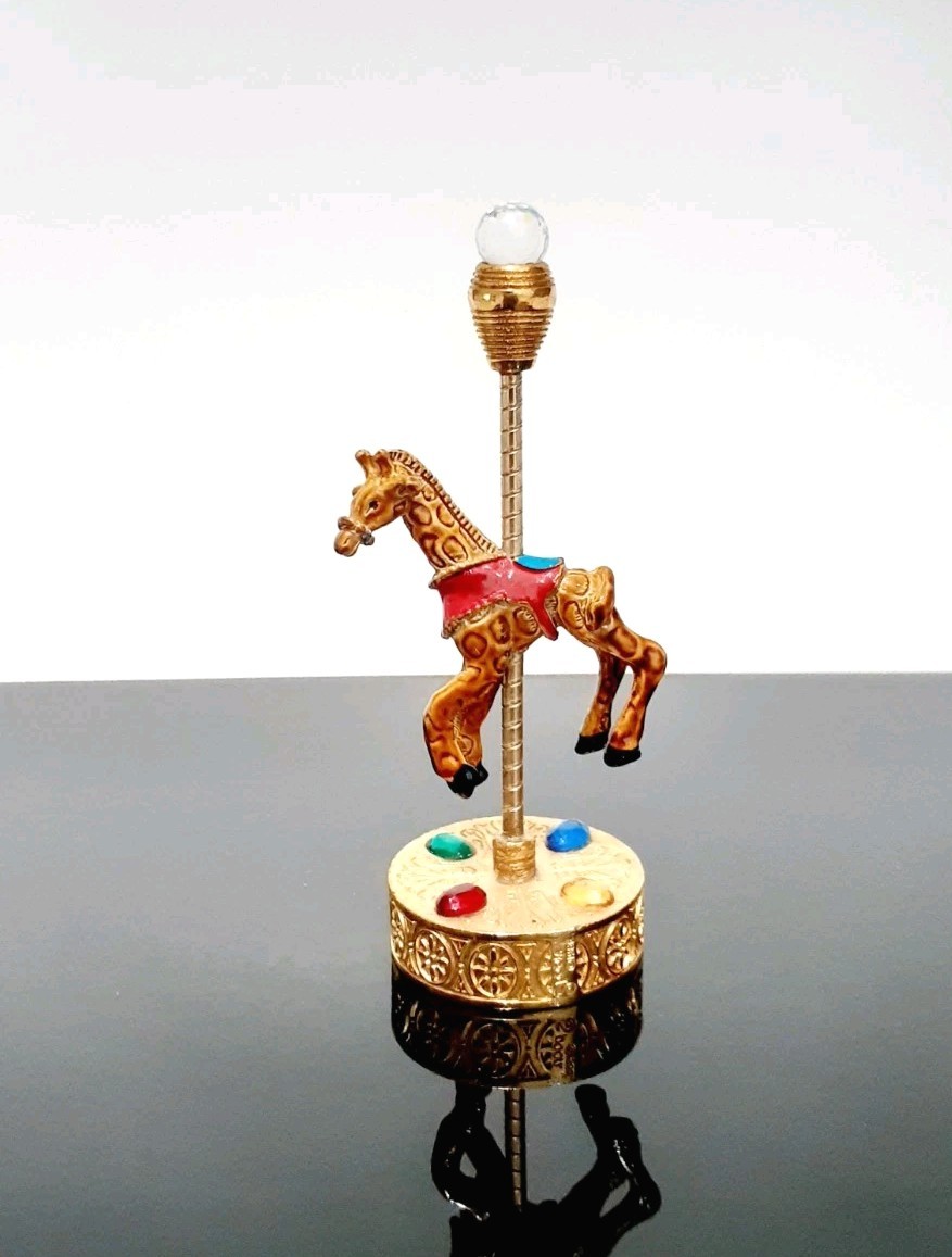 Vintage Spoontiques Pewter Carousel Giraffe Rare SEE DESCRIPTION Vintage Spoontiques Pewter Carousel Giraffe Rare SEE DESCRIPTION