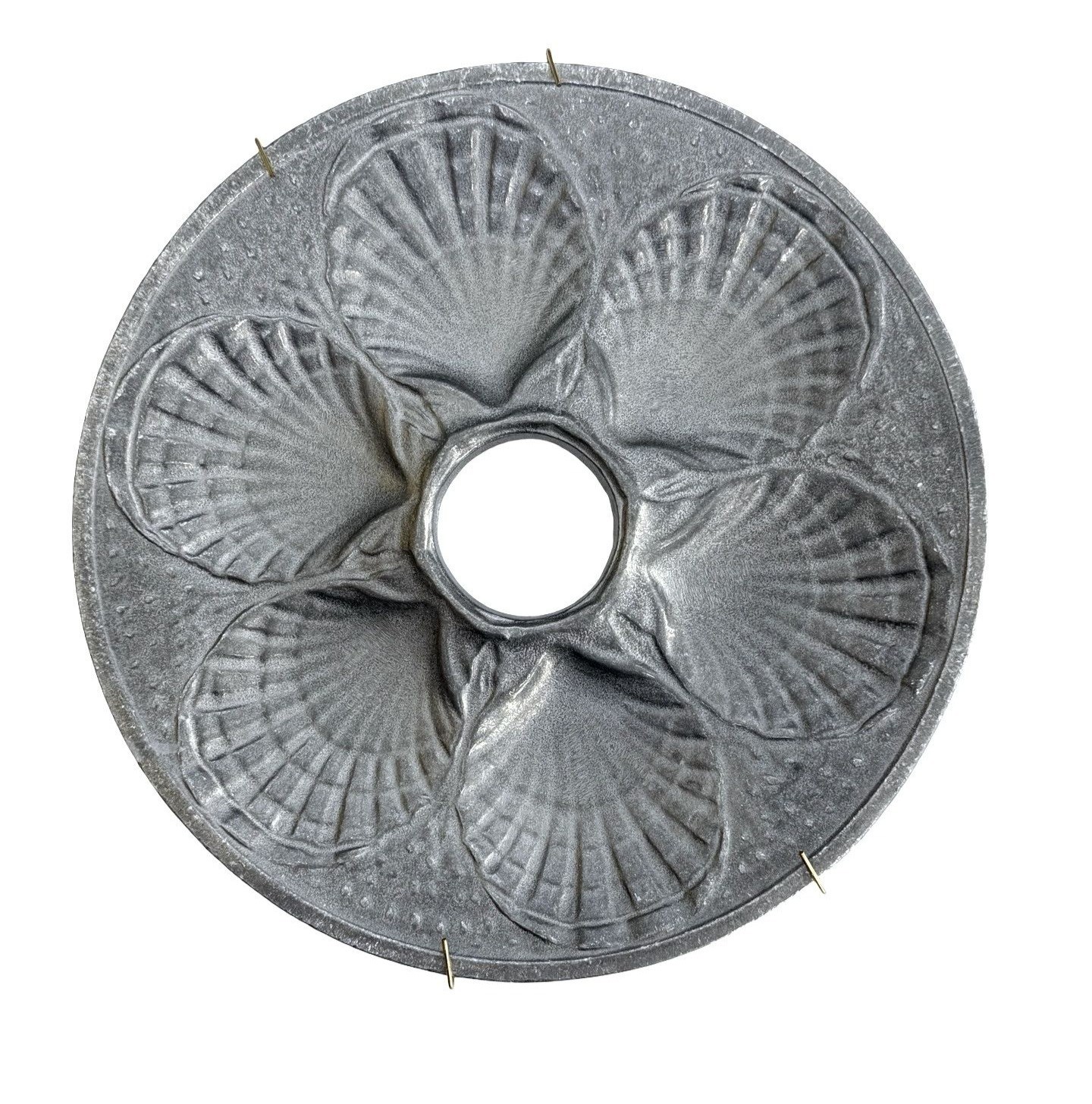 Colonial Yorker Pewtarex Oyster Plate With 6 Wells 9.5 Colonial Yorker Pewtarex Oyster Plate With 6 Wells 9.5