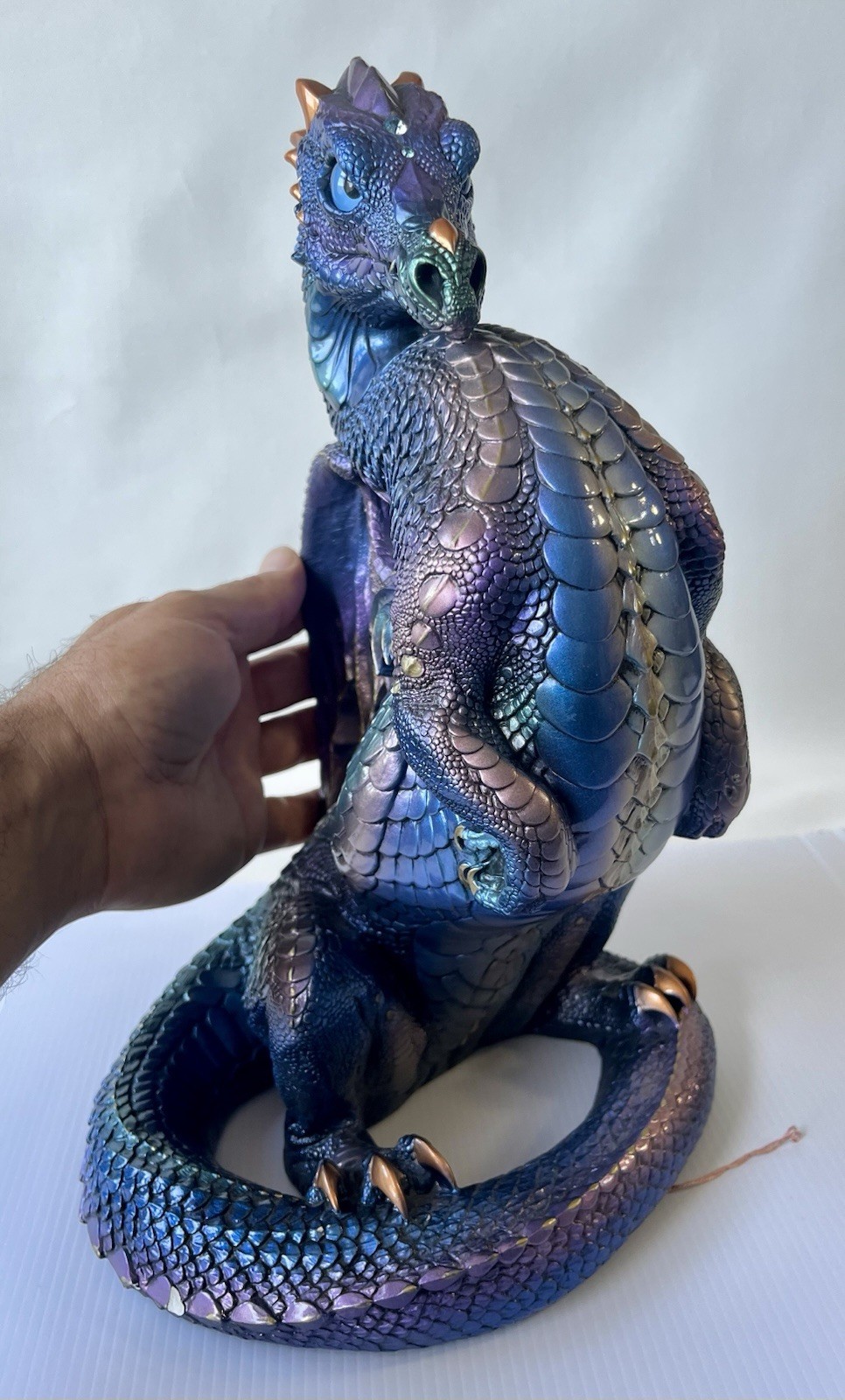Vintage Windstone Peacock Emperor Dragon 1991, 12 Inches , Heavy. Vintage Windstone Peacock Emperor Dragon 1991, 12 Inches , Heavy.