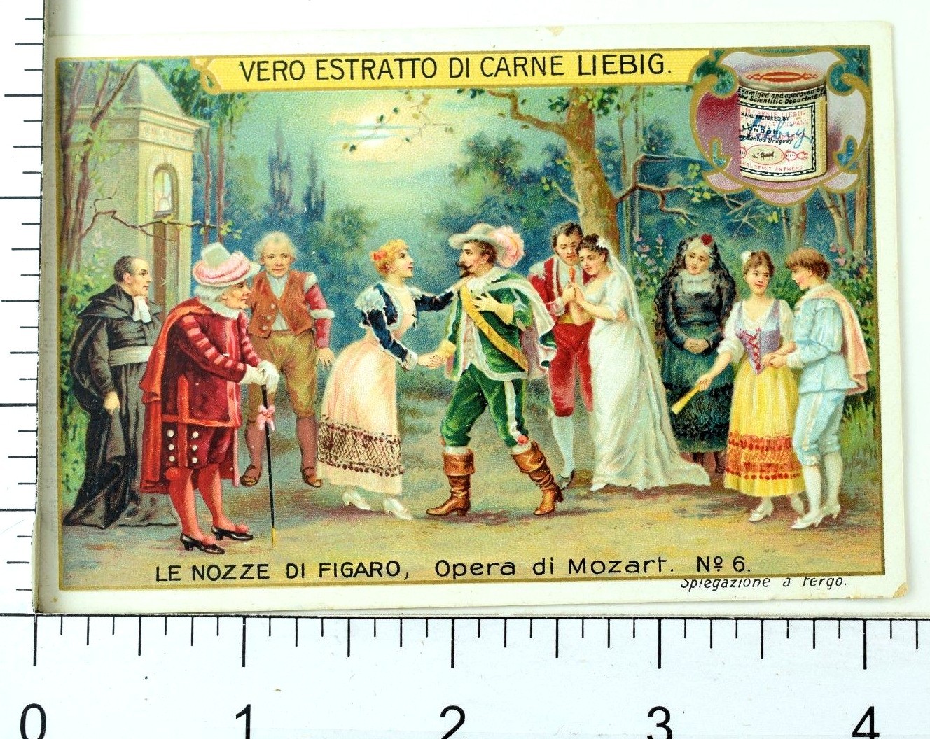 1880's-90's Mozart Opera Figaro Lovely Liebig Victorian 6 Trade Card Set K6 1880's-90's Mozart Opera Figaro Lovely Liebig Victorian 6 Trade Card Set K6