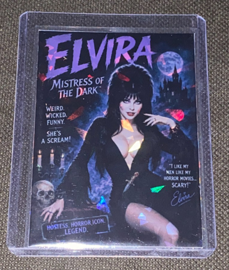 Elvira Mistress of the Dark Wicked Custom Holofoil Refractor Card