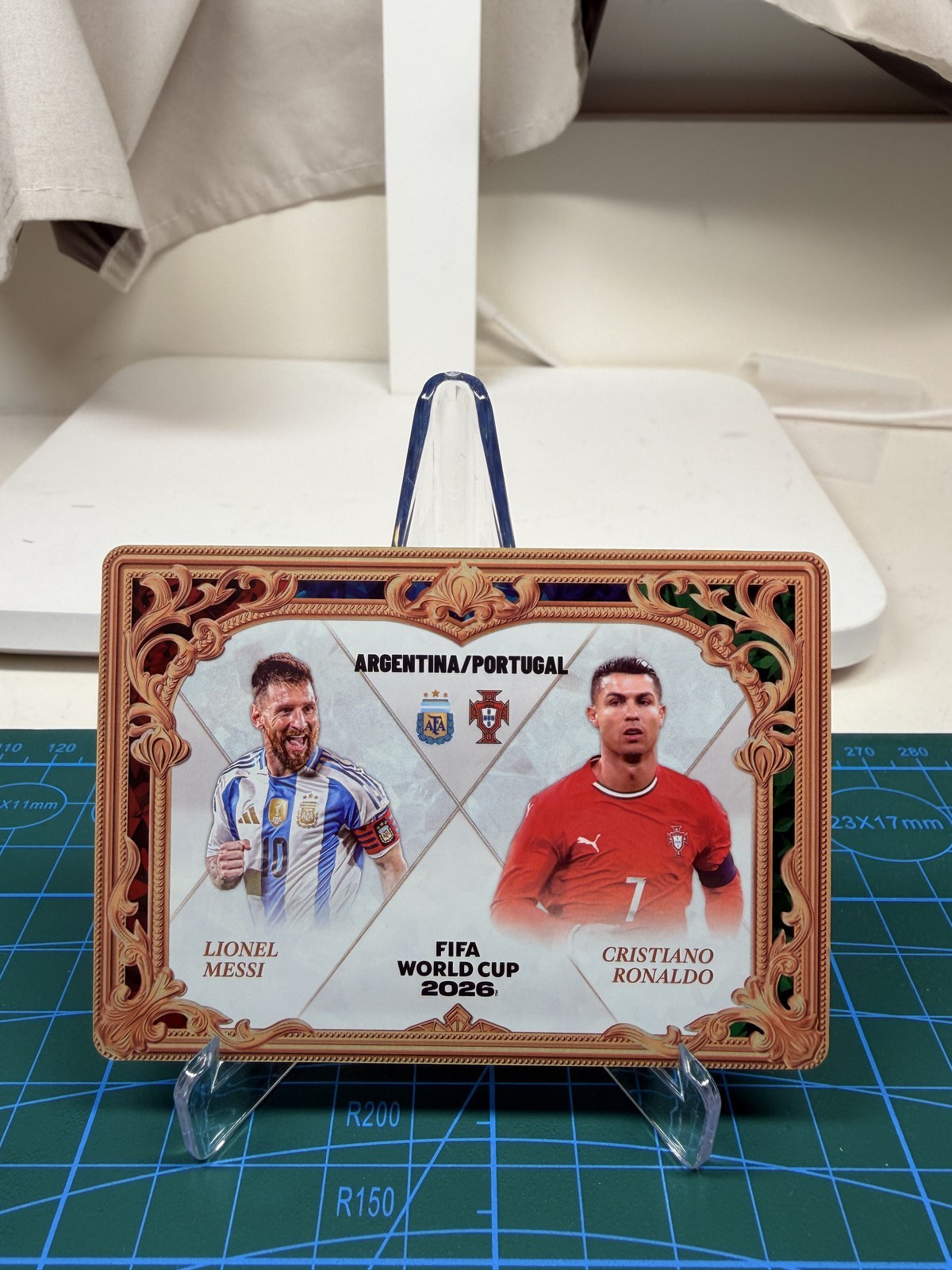 Panini Kayou 2026 Soccer Lionel Messi Cristiano Ronaldo Dual Card Foil CR7 NM Panini Kayou 2026 Soccer Lionel Messi Cristiano Ronaldo Dual Card Foil CR7 NM