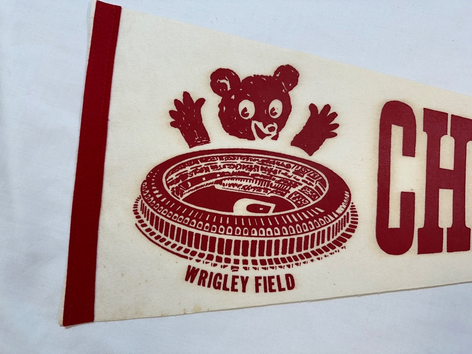 Vintage Chicago Cubs MLB Baseball Pennant Vintage Chicago Cubs MLB Baseball Pennant