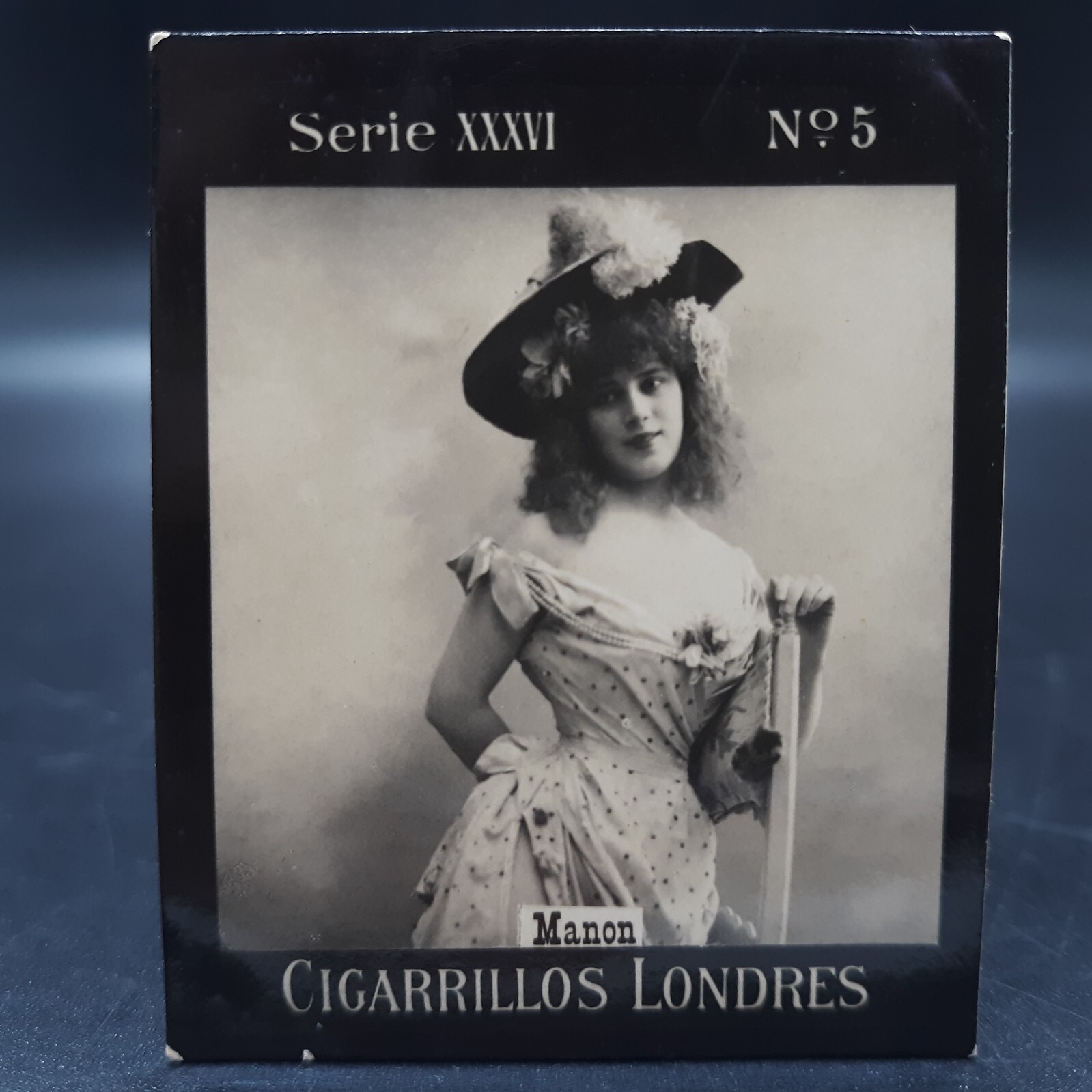 Rare 1900s Cigarrillos Londres Serie XXXVI #5 Manon Antique Cigarette Card