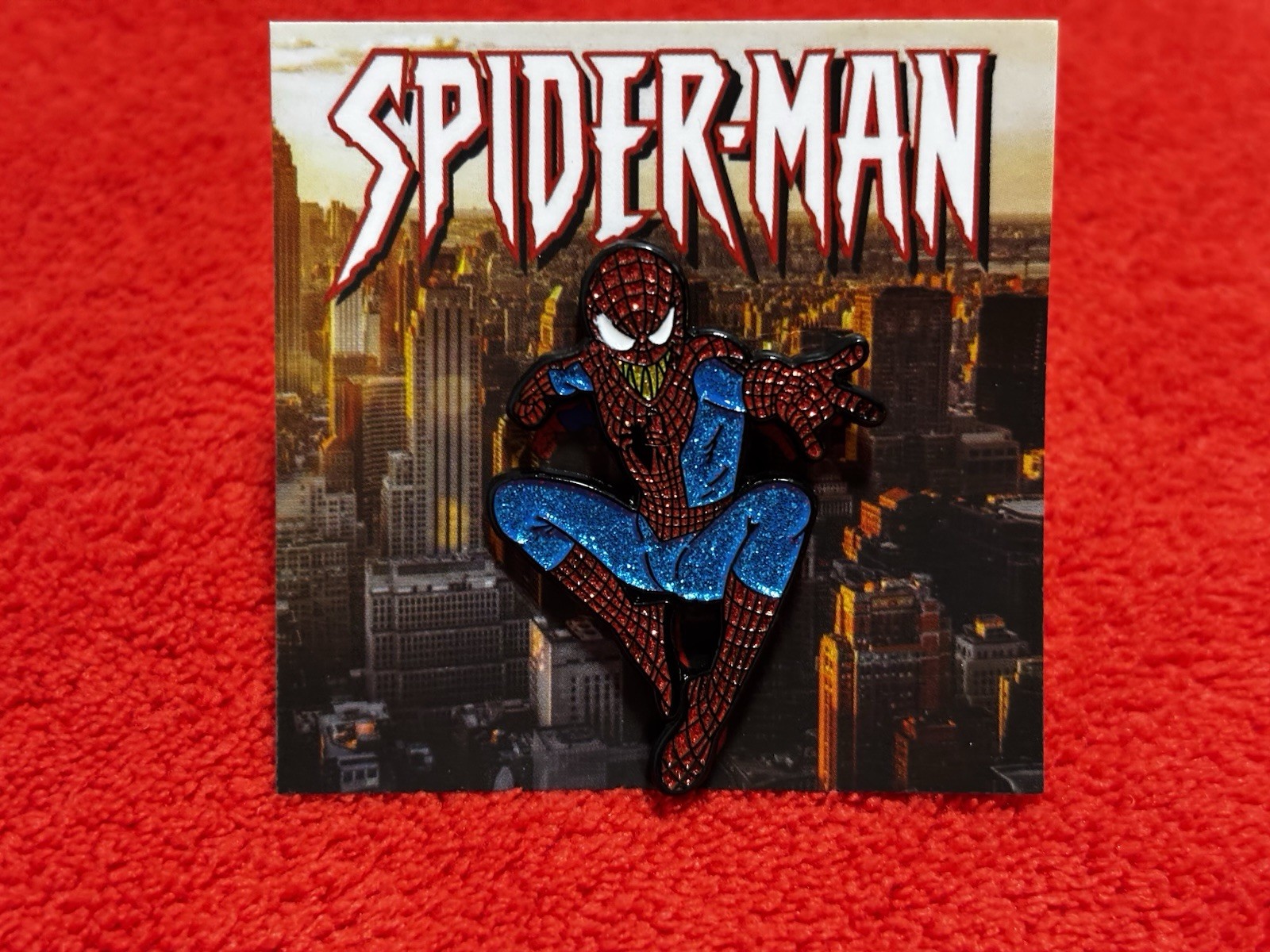 Pinzcity Spider-Man Full Body Scare Bear Hat Pin Marvel Peter Parker Pinzcity Spider-Man Full Body Scare Bear Hat Pin Marvel Peter Parker