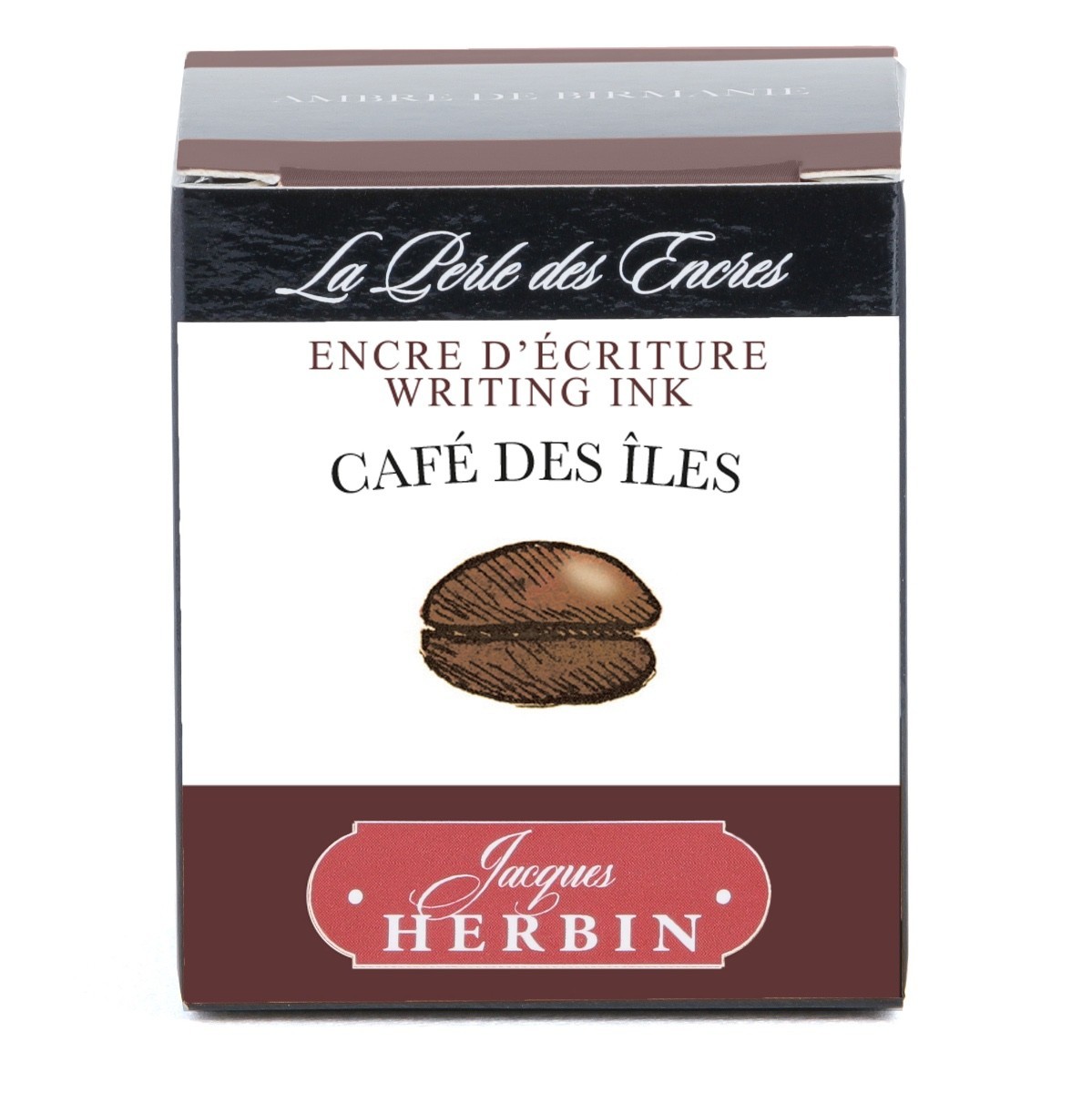 J HERBIN BOTTLED FOUNTAIN PEN INK 30ML CAFE DES ILES