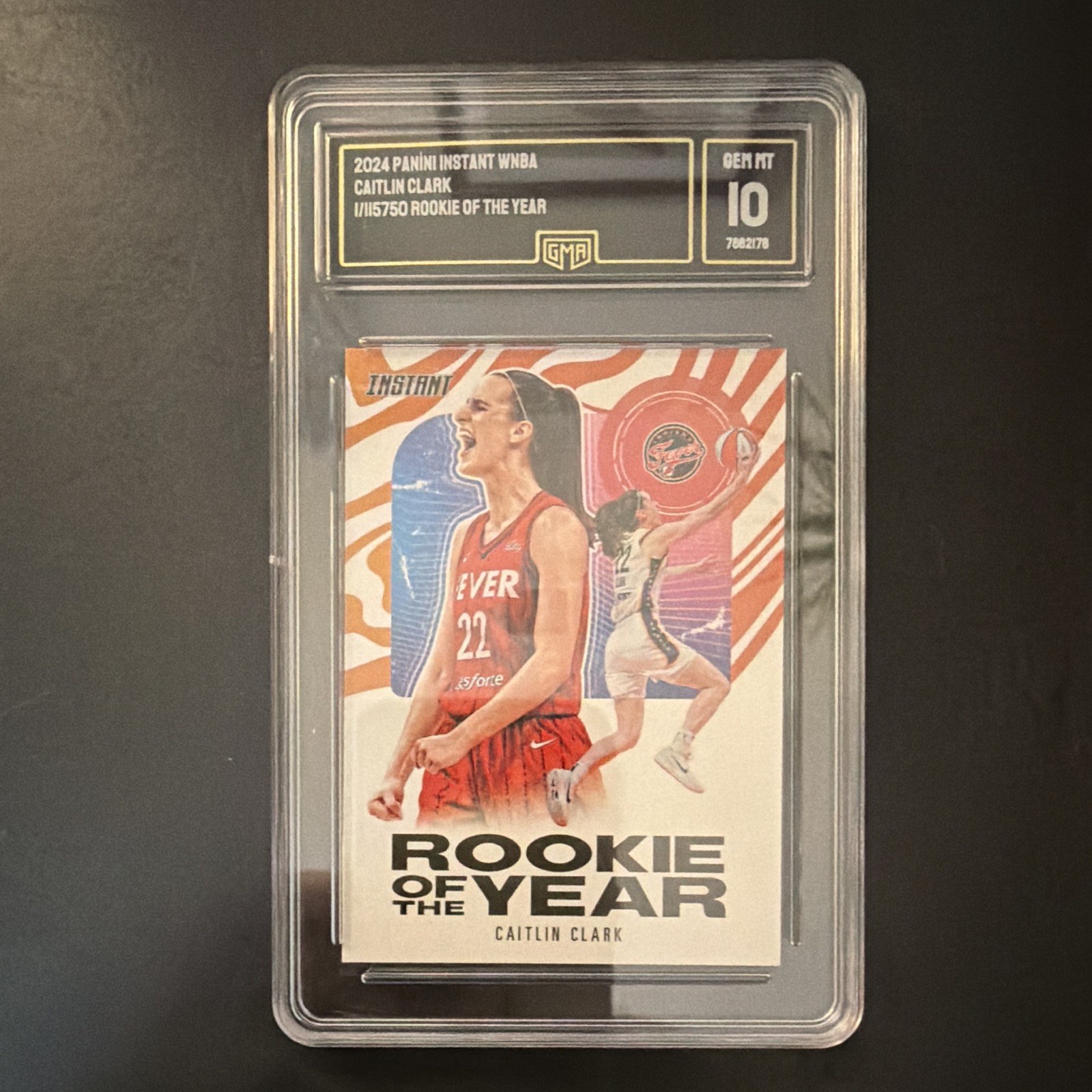 Panini 2024 Instant WNBA Caitlin Clark Rookie of the Year CCROY-A GMA 10