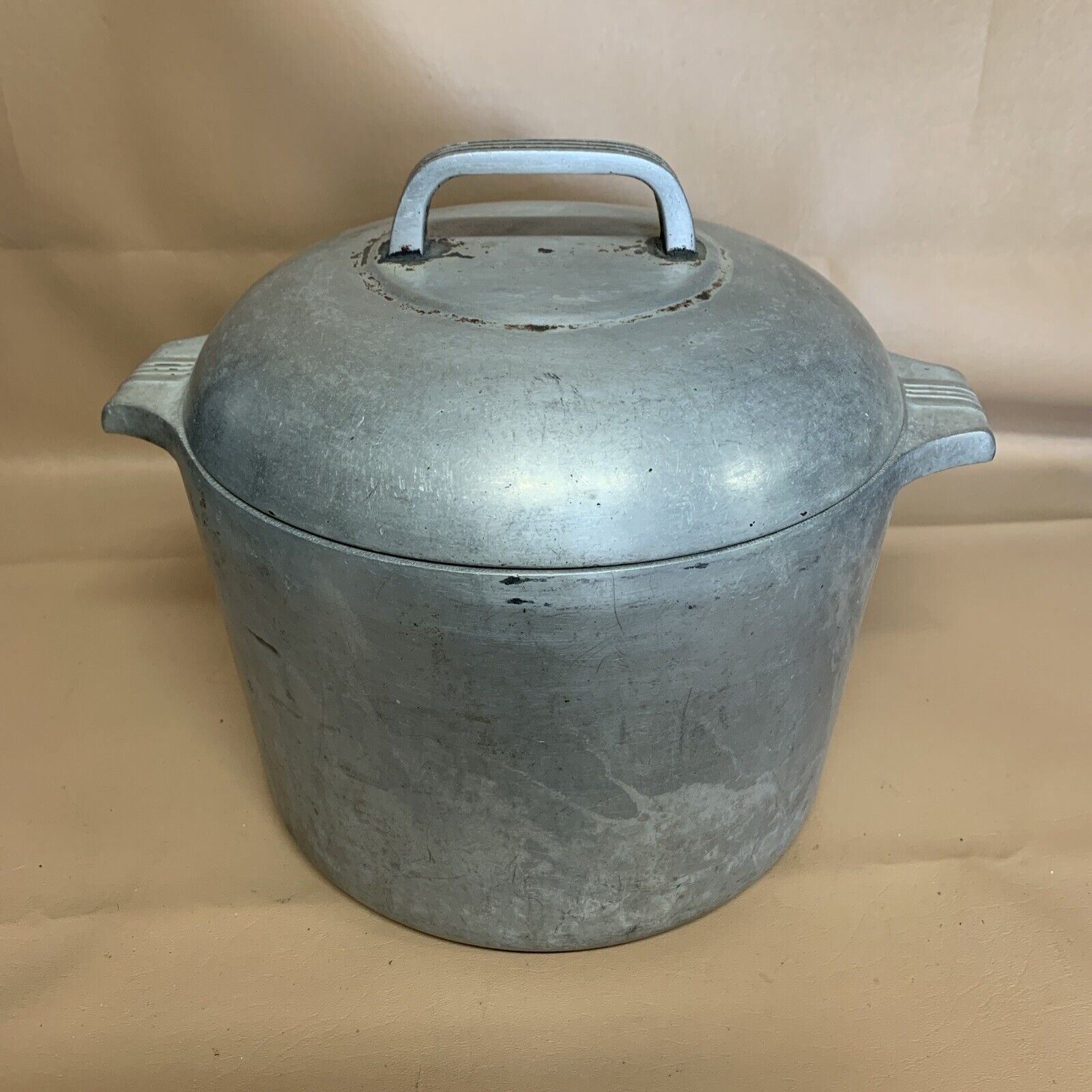 Vintage Wagner Ware Sidney O Magnalite 4738 M 8Qt Stock Pot Dutch Oven With Lid