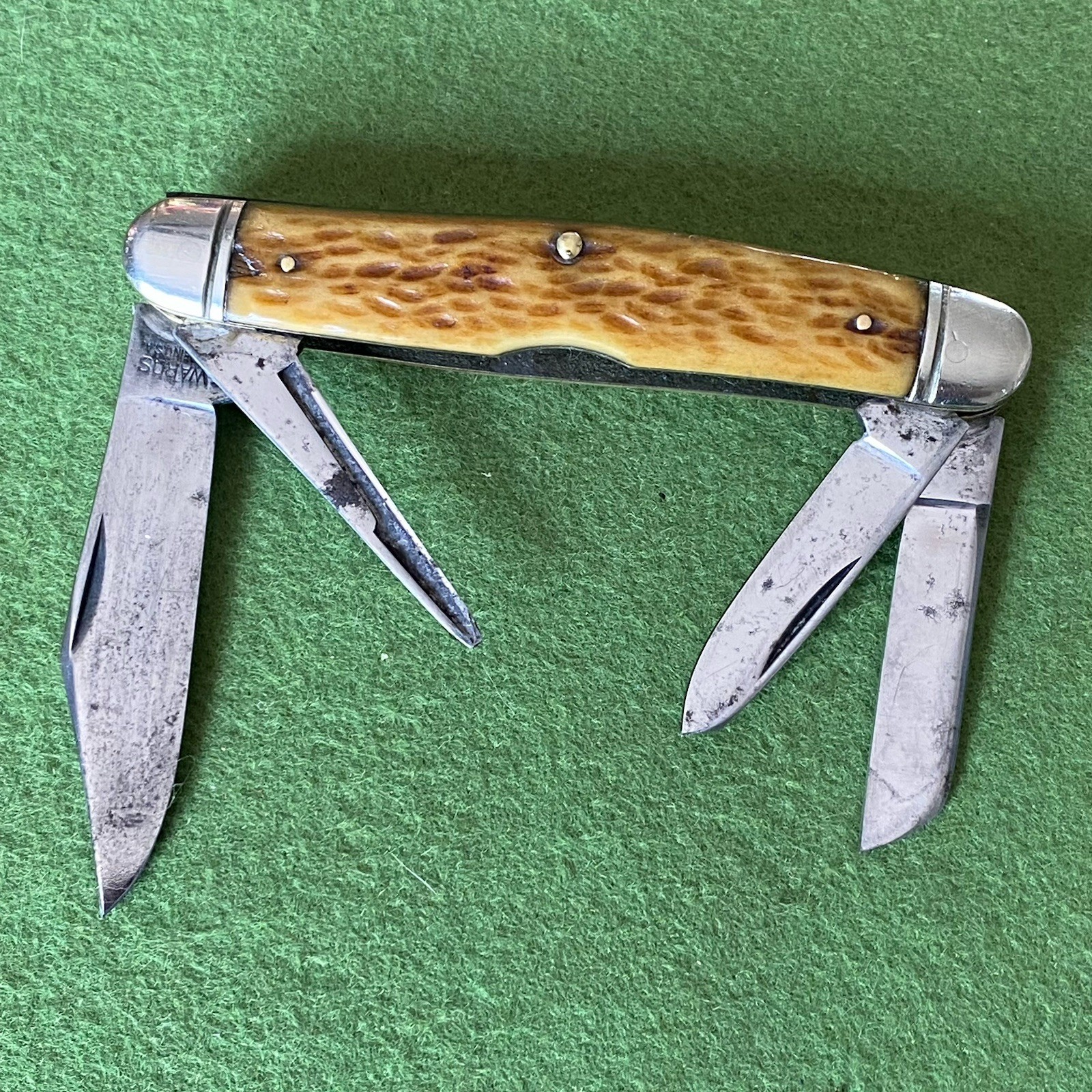 Old Vintage Wards Camillus? 4 Blade Premium Stockman Pocket Knife