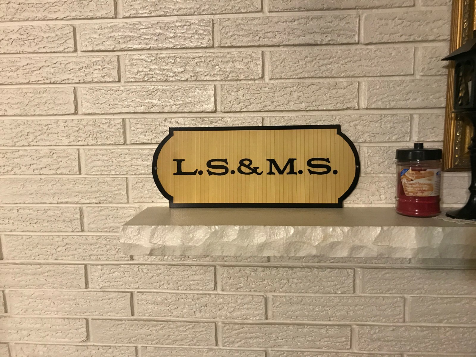 LS&MS Lakeshore & Michigan Southern  Railroad Train Logo .040 Aluminum Sign New 
