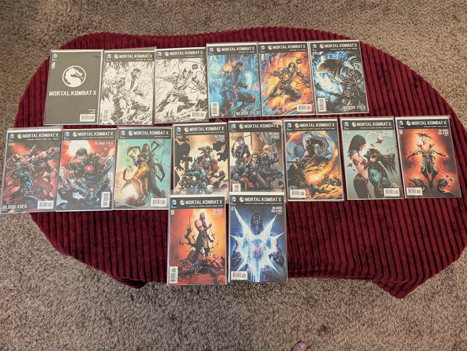 Mortal Kombat X Set 1-12 Complete / NM / Unread / DC / All five #1 Variants Mortal Kombat X Set 1-12 Complete / NM / Unread / DC / All five #1 Variants