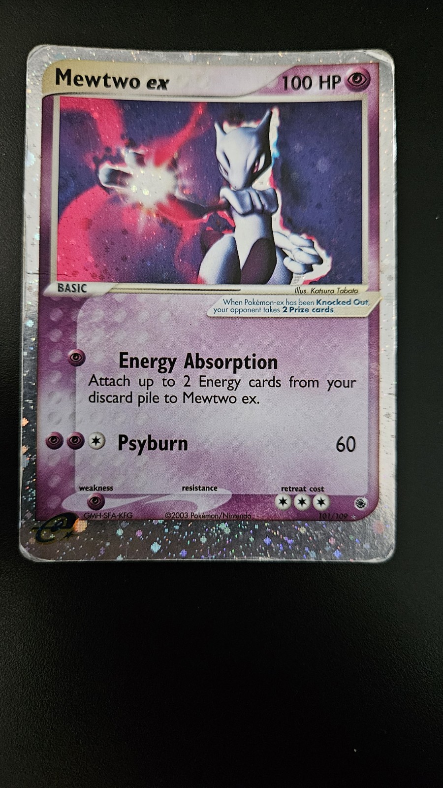 Pokémon Mewtwo EX TCG Holo Ultra Rare Card Ruby and Sapphire 101/109 Pokémon Mewtwo EX TCG Holo Ultra Rare Card Ruby and Sapphire 101/109