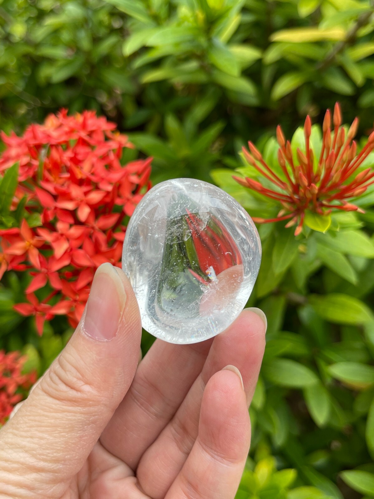 Grade A++ Clear Quartz Tumbled Stones, 0.85\ Grade A++ Clear Quartz Tumbled Stones, 0.85\