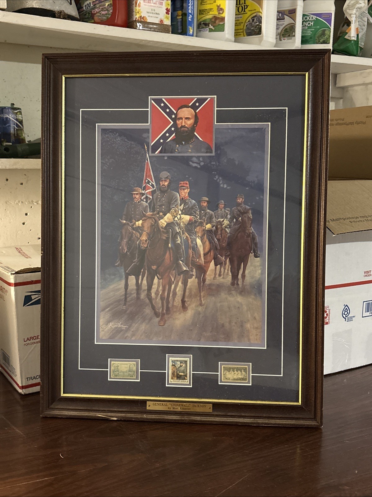 MORT KUNSTLER 1931 Lithograph With CIVIL WAR Titled General Stonewall Jackson