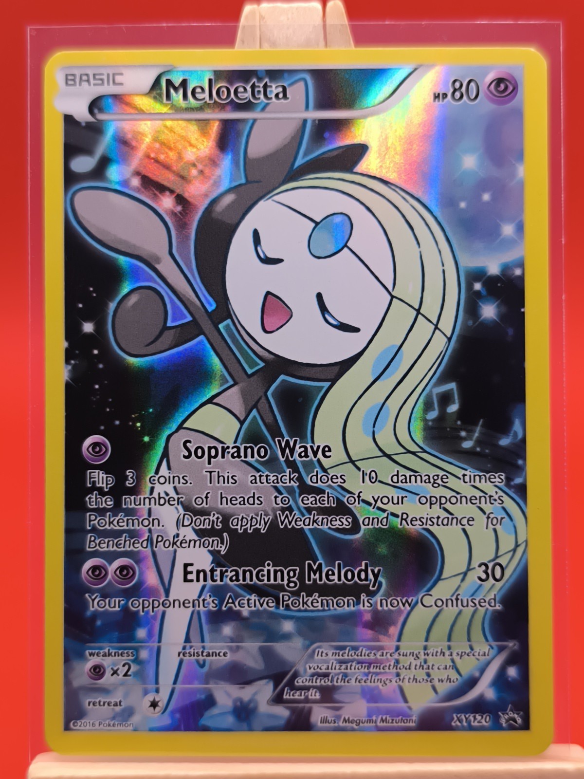 Meloetta XY120 Generations Ultra Rare Full Art Holo Promo Pokemon Card