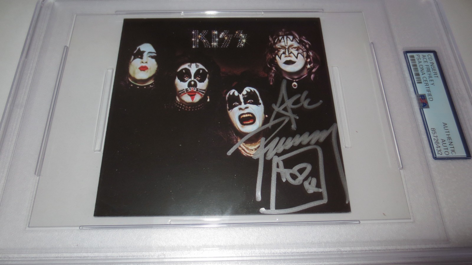 Ace Frehley signed autographed Kiss debut CD insert PSA authentic KISS guitarist