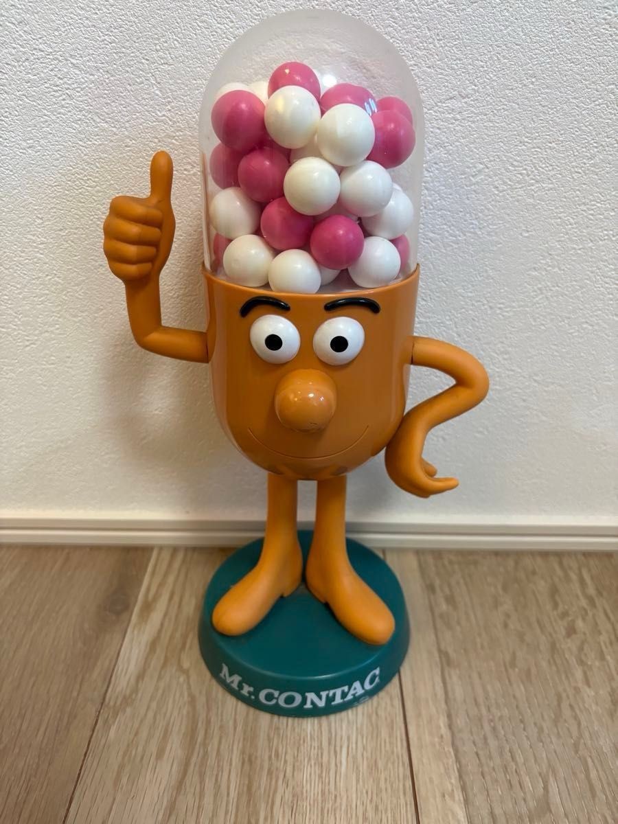 Vintage Mr Contac 300mm Figure 1999 Japan Advertising Capsule Drug Mascot