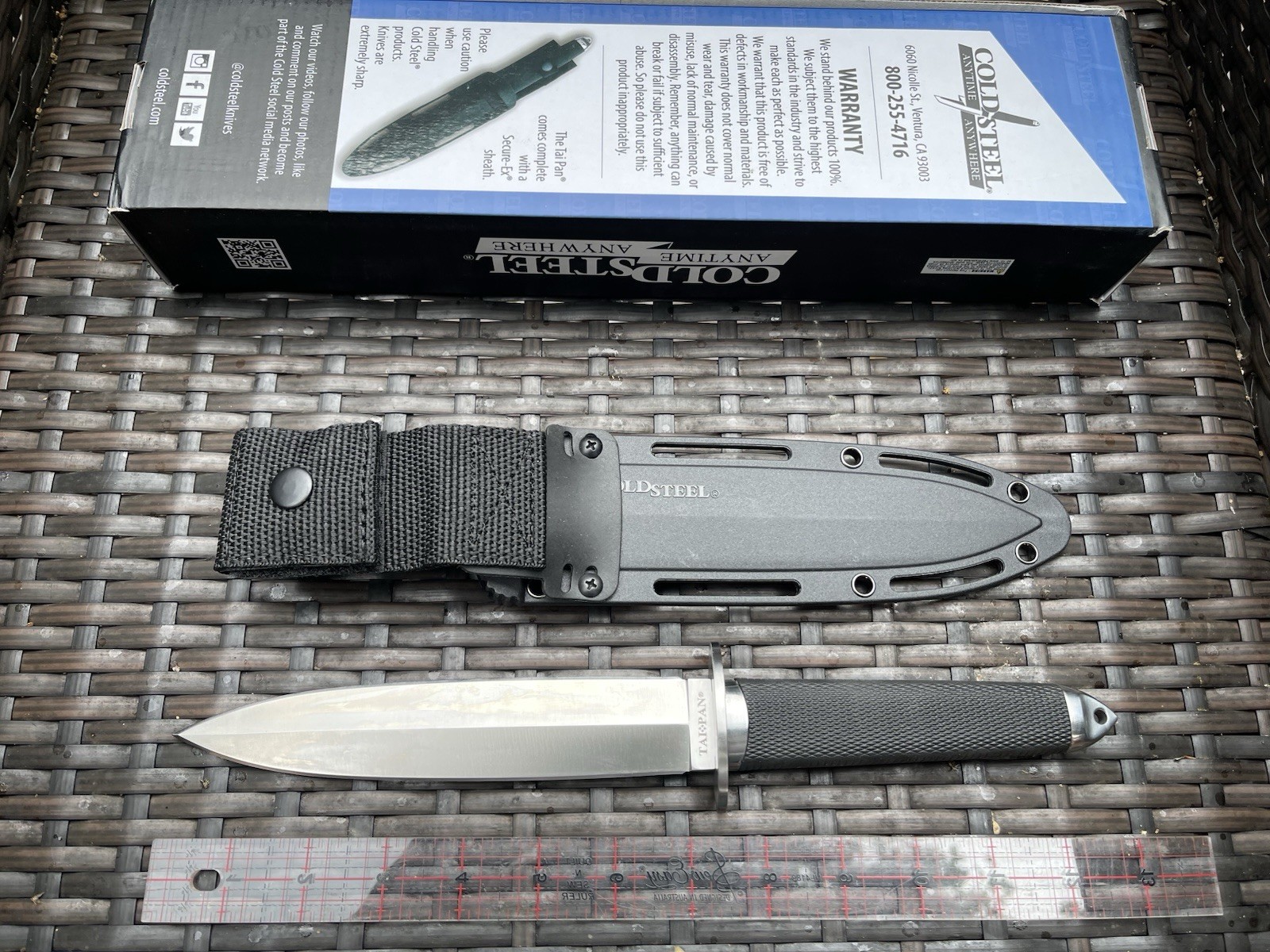 Cold Steel Tai Pan VG-10 San Mai 7.5 Inch Tai Pan with Secure EX Sheath 35AA Cold Steel Tai Pan VG-10 San Mai 7.5 Inch Tai Pan with Secure EX Sheath 35AA