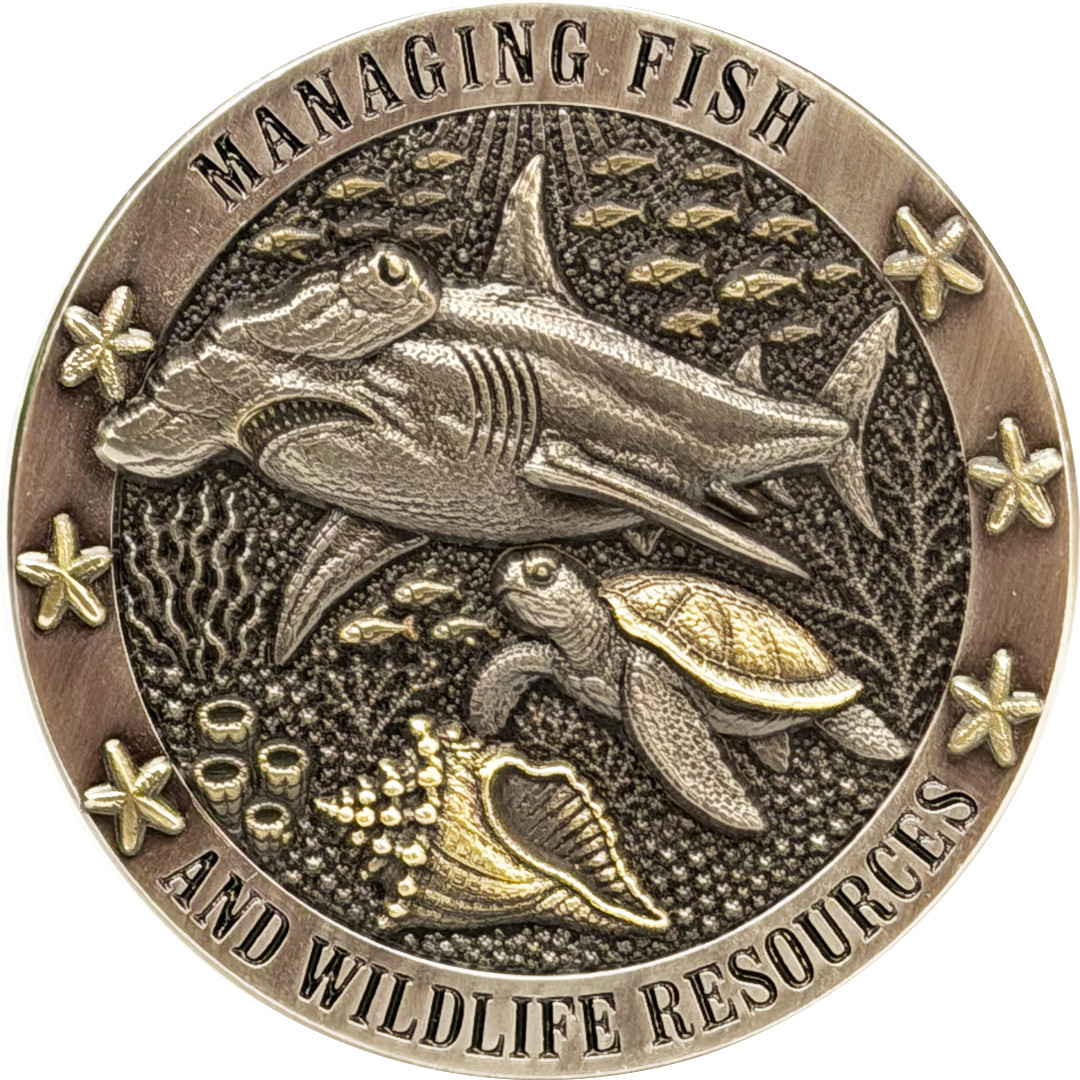 EL16-19 Florida FWC Challenge Coin FWL Fish and Wildlife Conservation Commission