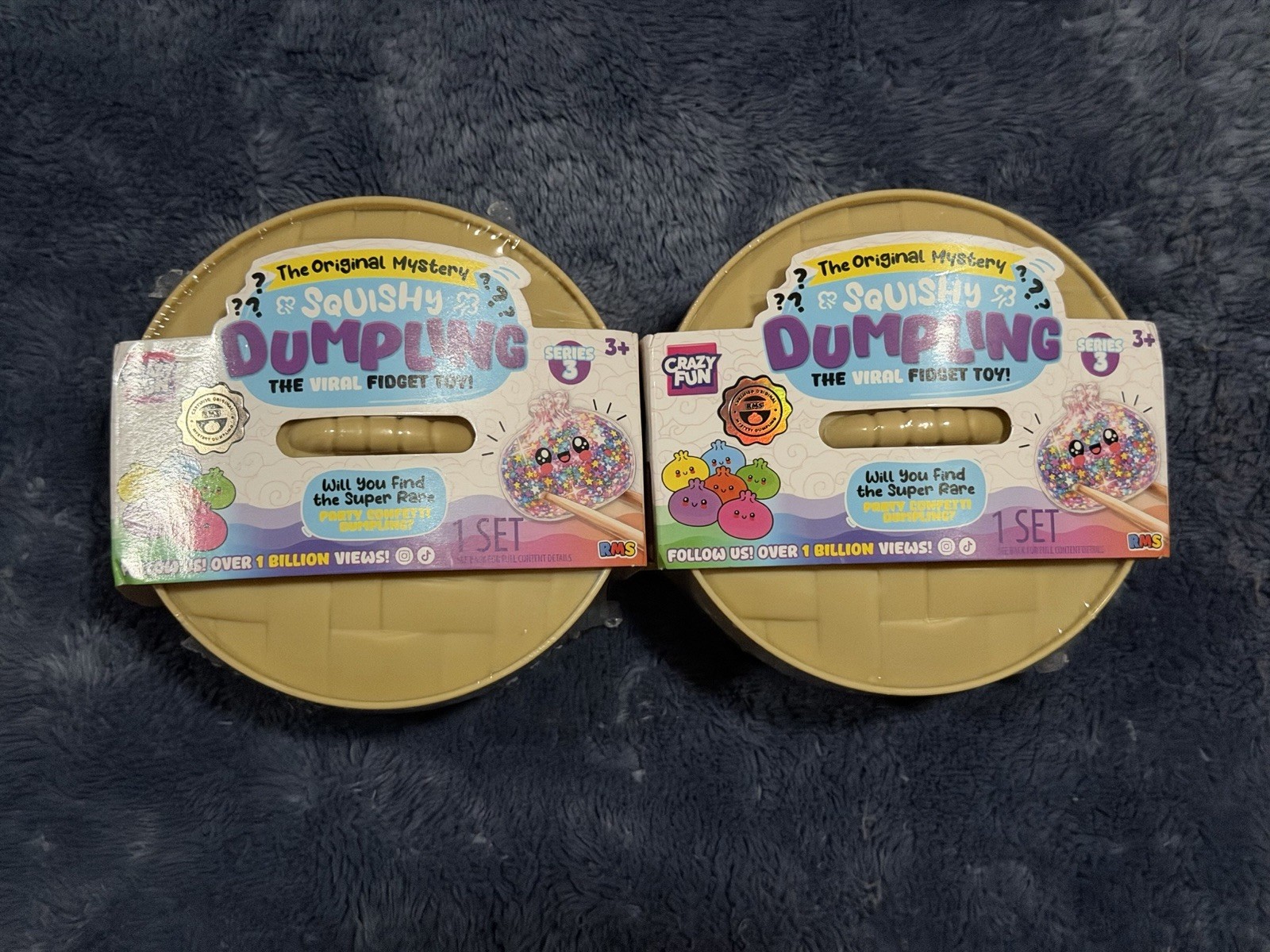RMS Crazy Fun Mystery Dumpling Party Confetti Edition Lot Of 2