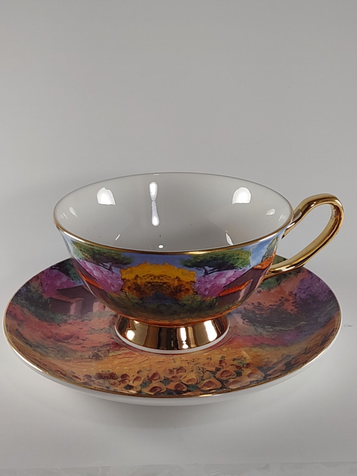 Porcelain Tea Cup and Saucer, Bone China