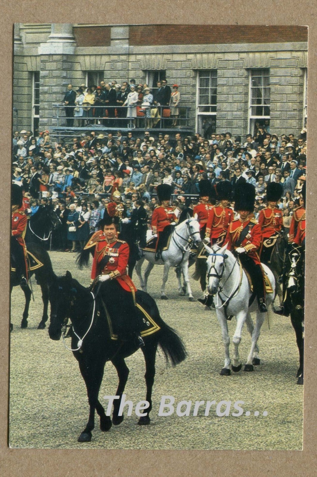 H.M QUEEN ELIZABETH II Trooping of colour THOMAS & BENACCI POSTCARD H.M QUEEN ELIZABETH II Trooping of colour THOMAS & BENACCI POSTCARD