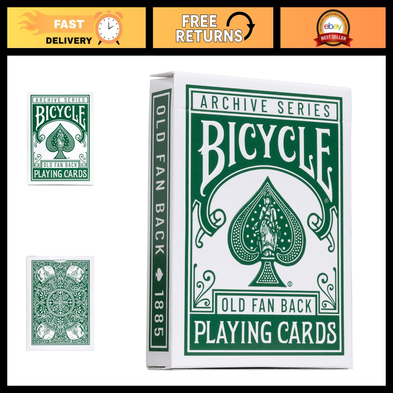 Vintage 1885 Bicycle Archive Playing Cards - Poker Size, Standard Index, Collect Vintage 1885 Bicycle Archive Playing Cards - Poker Size, Standard Index, Collect