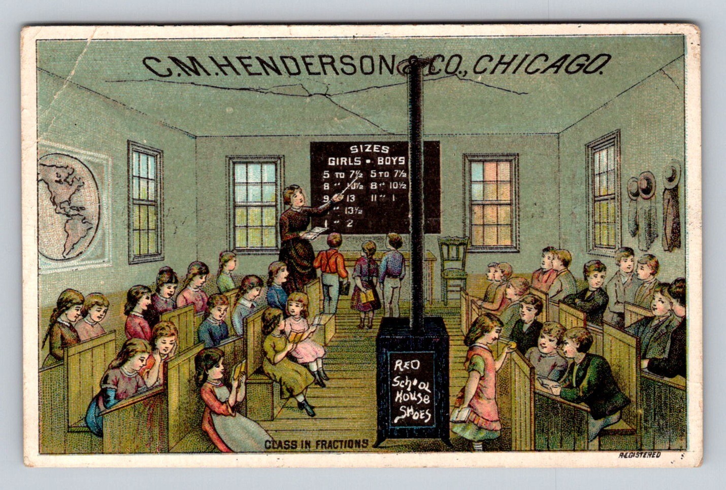 Red School House Shoes C M Henderson Students Teacher McMonies Ford Lyons P841 Red School House Shoes C M Henderson Students Teacher McMonies Ford Lyons P841