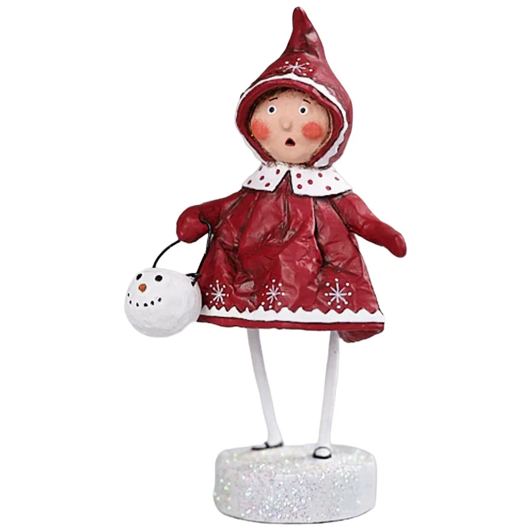 LORI MITCHELL ~ Bundled Up Brenna ~ Folk Art Christmas Figure