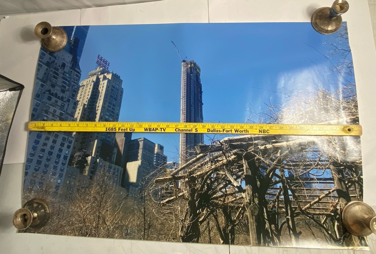 New York Original Photograph NYC Poster Central Park Essex House 24”x36”
