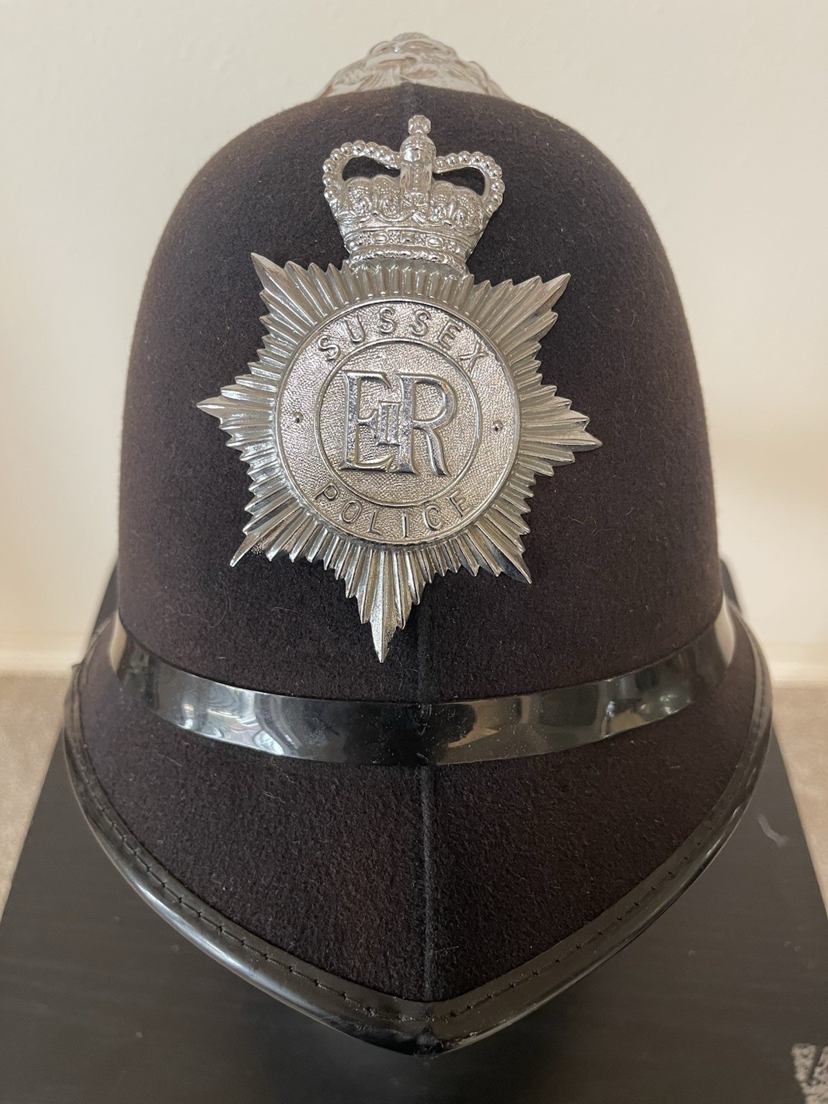 British Bobby  SUSSEX  Helmet Size 58CM. Large , Mint.