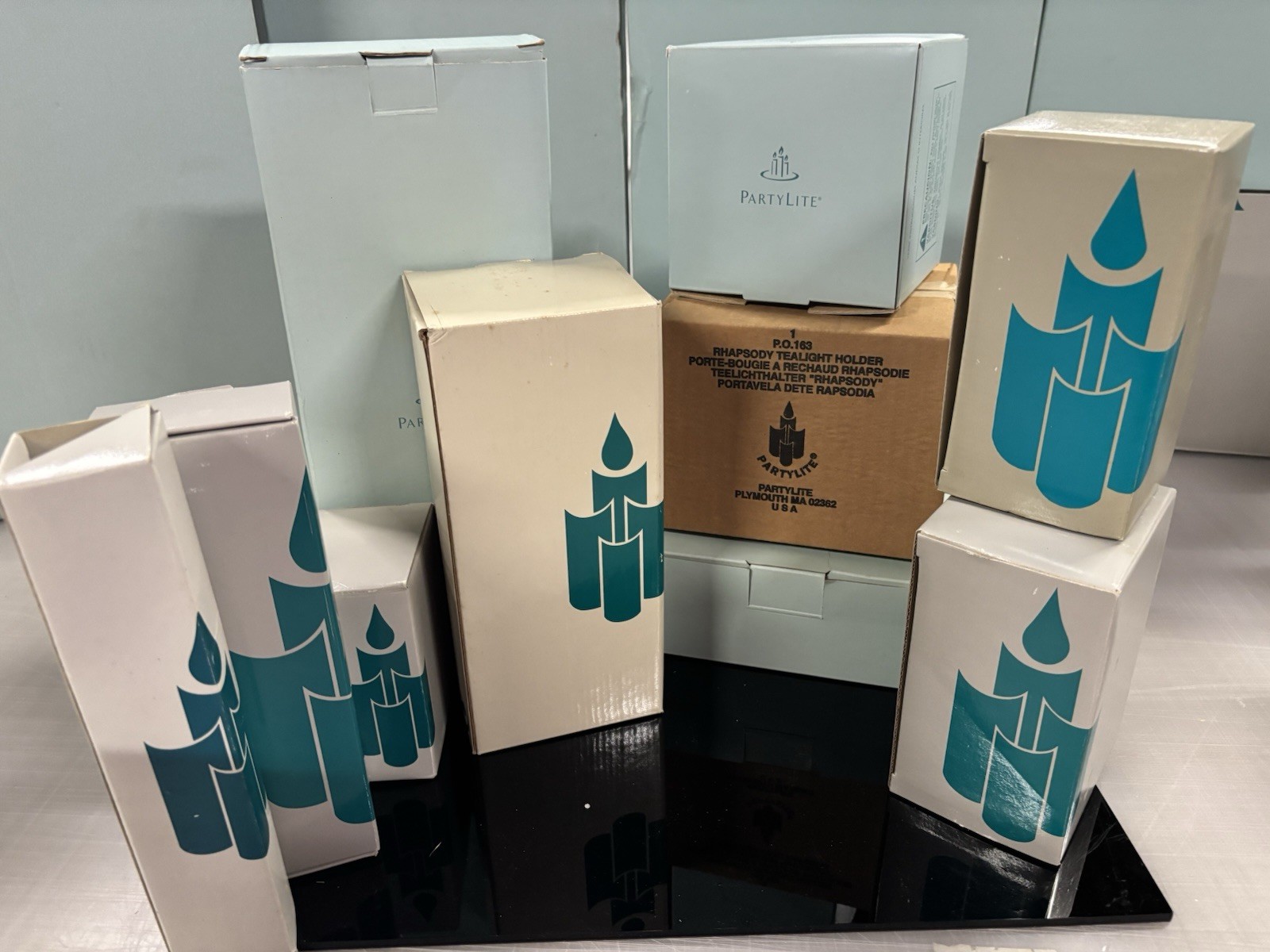 PartyLite Candle Holder Collection Lot 10 Boxes NIB - Crystal Glass Porcelain PartyLite Candle Holder Collection Lot 10 Boxes NIB - Crystal Glass Porcelain