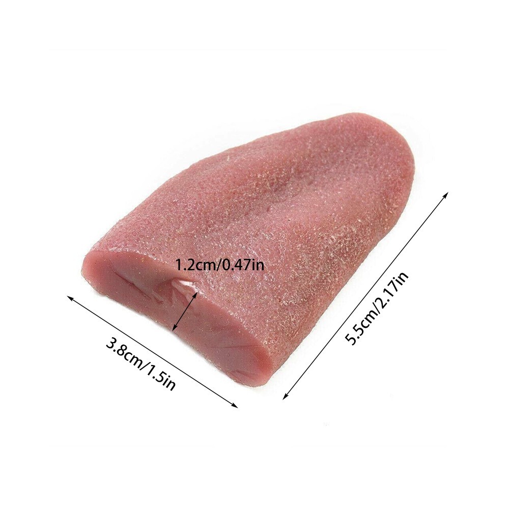 Realistic Fake Tongue Prank Magic Trick Halloween Novelty Prop