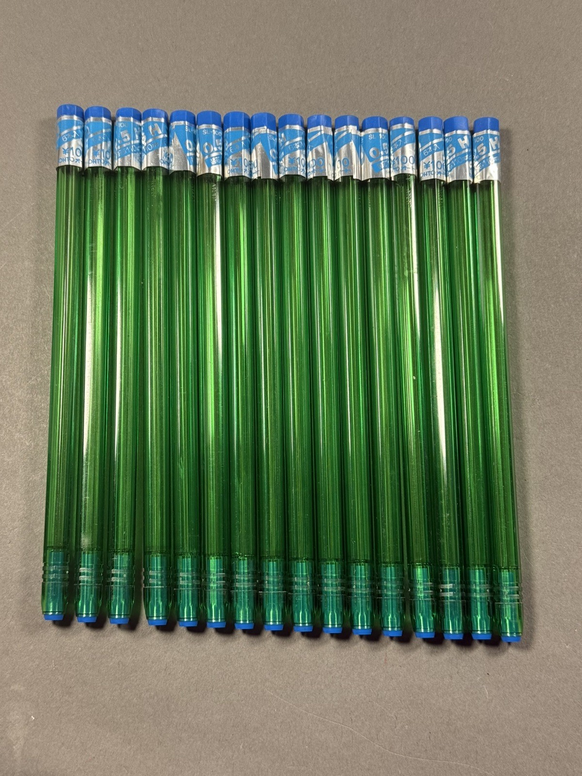 Vintage Japanese Pencil Leads OHTO SUPER LONG 110mm H 16 tubes NOS 0.5 1970s