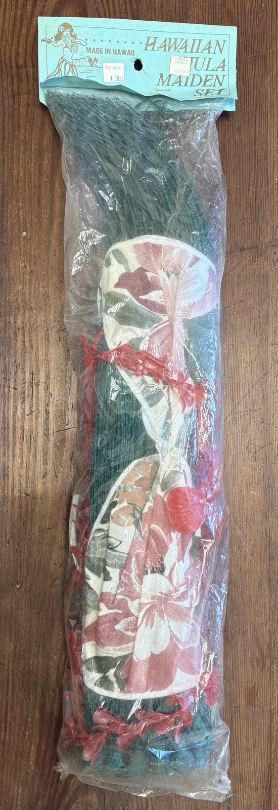 Vintage HAWAIIAN HULA MAIDEN SET Made in Hawaii GIRL Age 10-12 Original Package