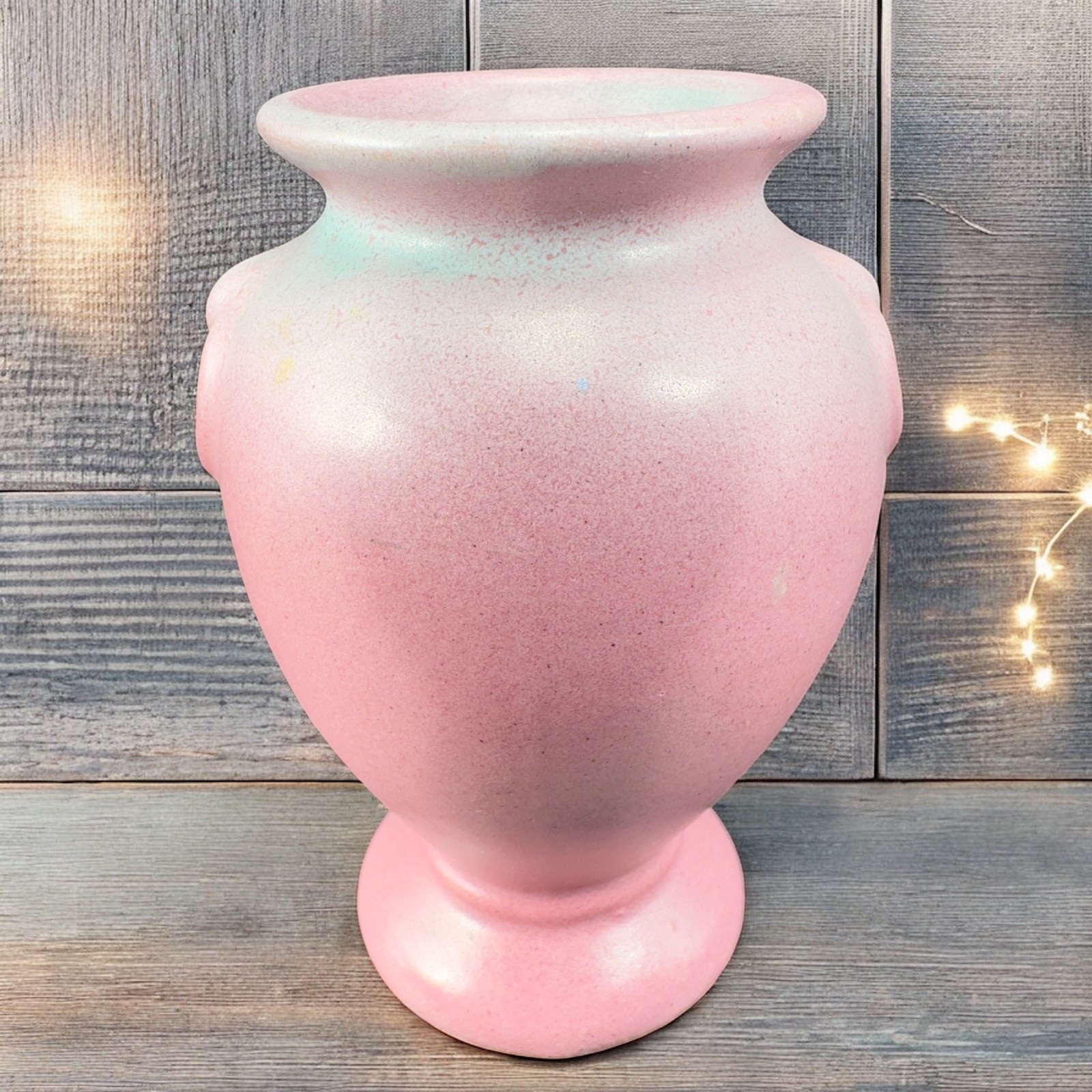Antique Niloak Art Pottery Vase Winged Victory Mission Swirl Ozark Dawn Vase VTG Antique Niloak Art Pottery Vase Winged Victory Mission Swirl Ozark Dawn Vase VTG