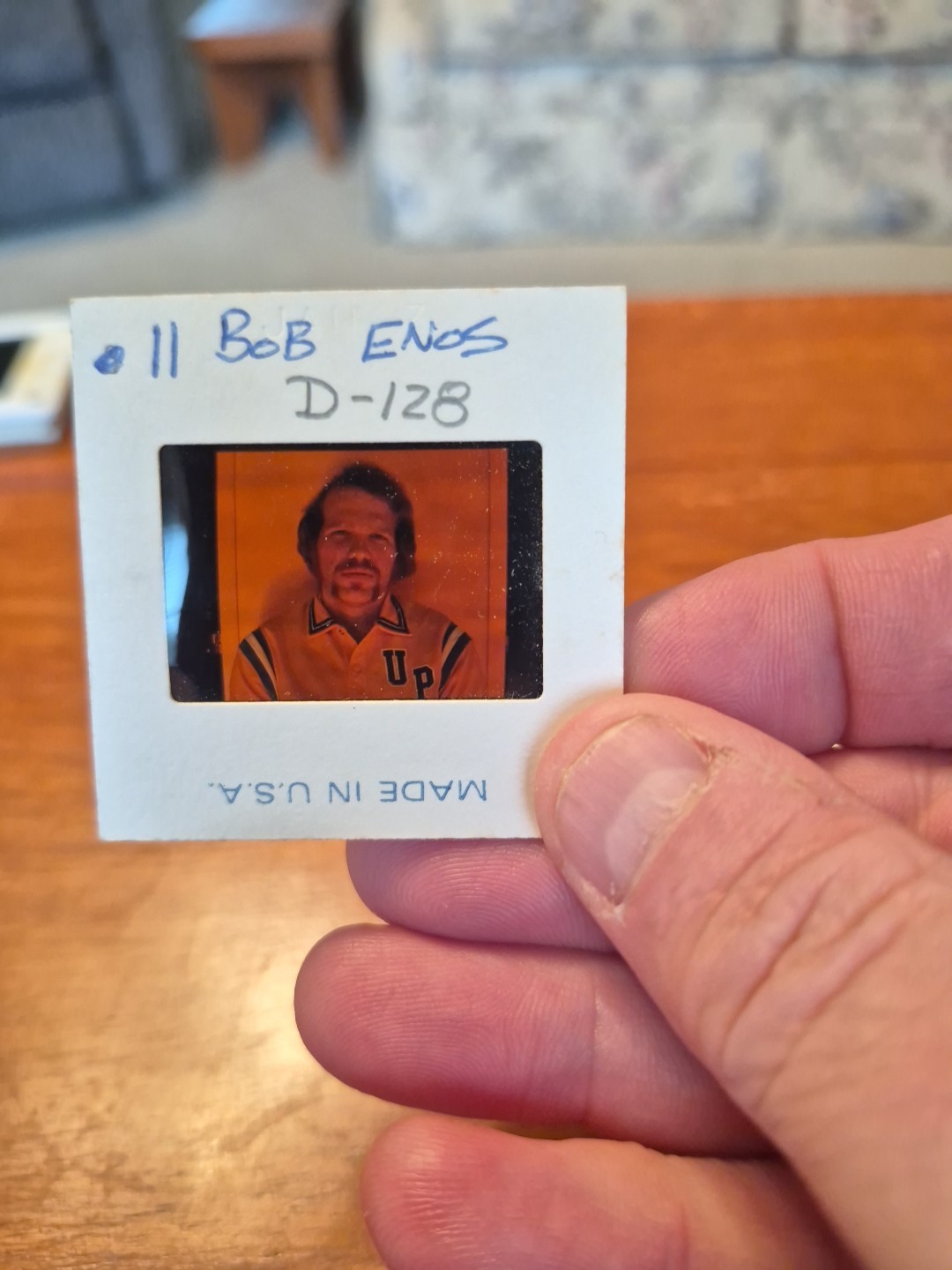 Vintage 1970's Bob Enos UPJ Basketball  Slide 2 Inches