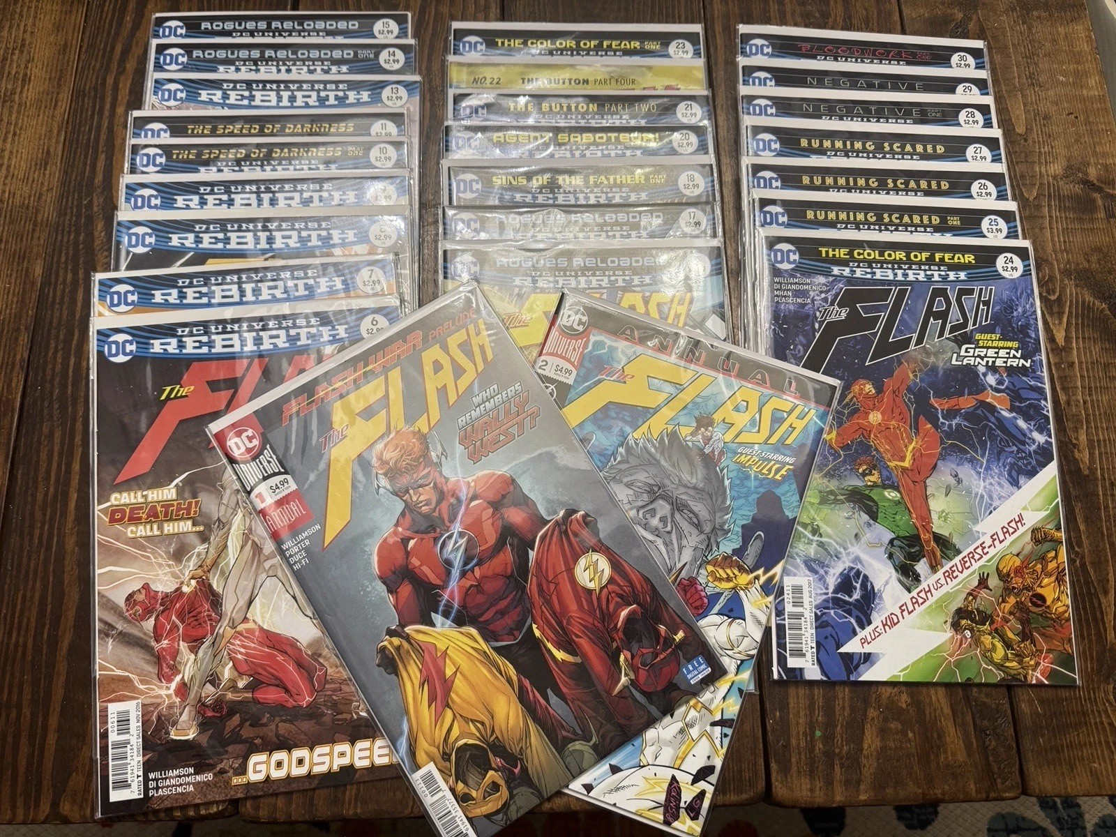 Flash rebirth comic lot Annual 1-2, 6-11, 13-18, 20-30 (25-book Lot)