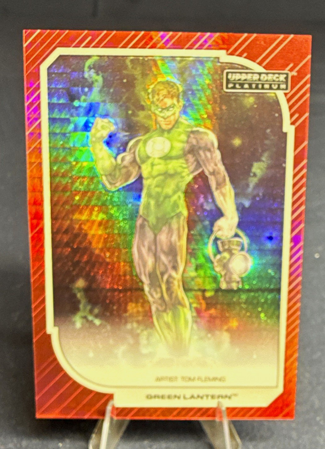 Upper Deck 2026 Platinum DC Green Lantern (Hal Jordan) #42 Red Prism 129/199