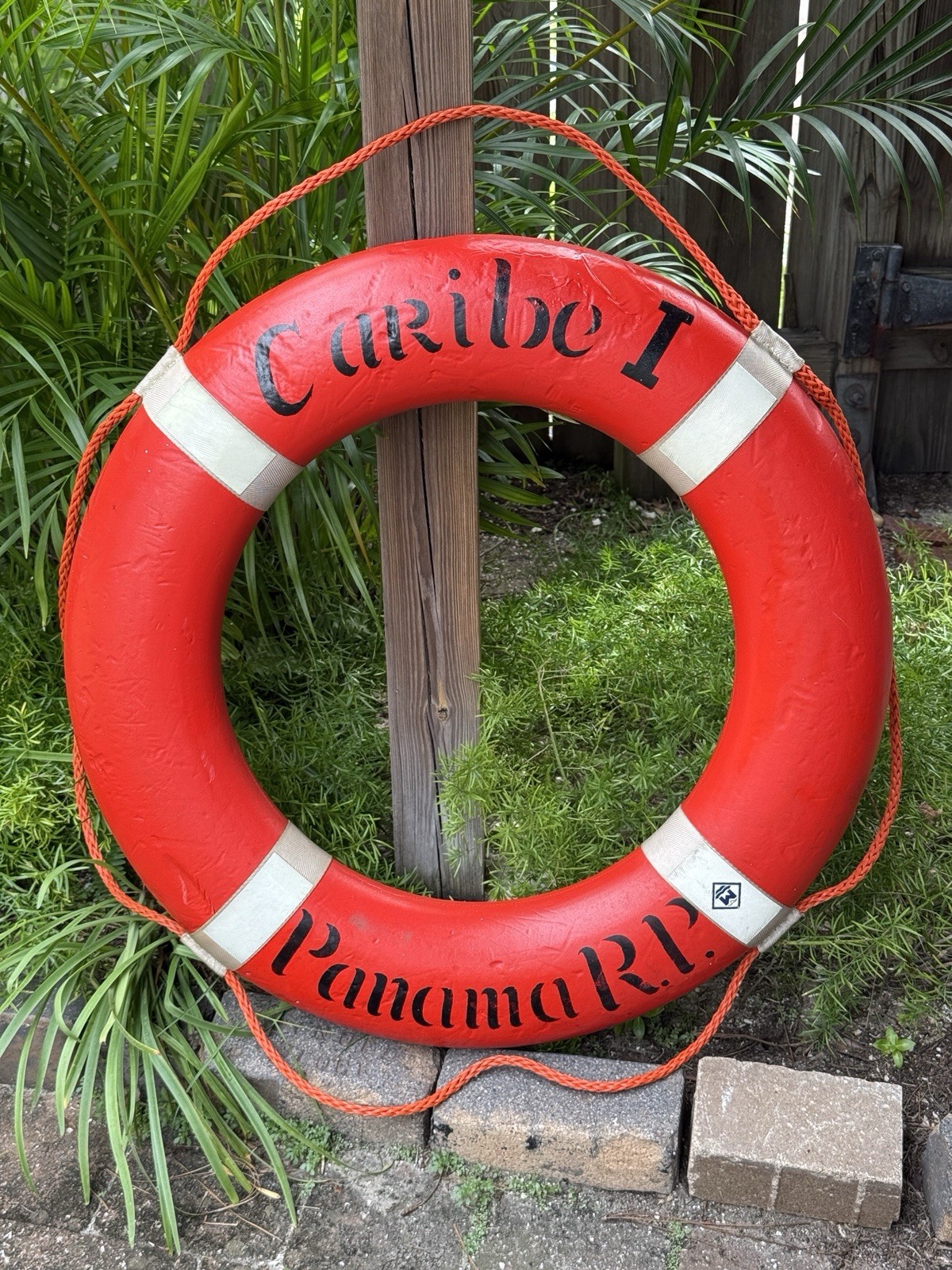 Vintage Boat Life Ring Buoy Cruise Ship MS Caribe I Panama RP Nautical 30”