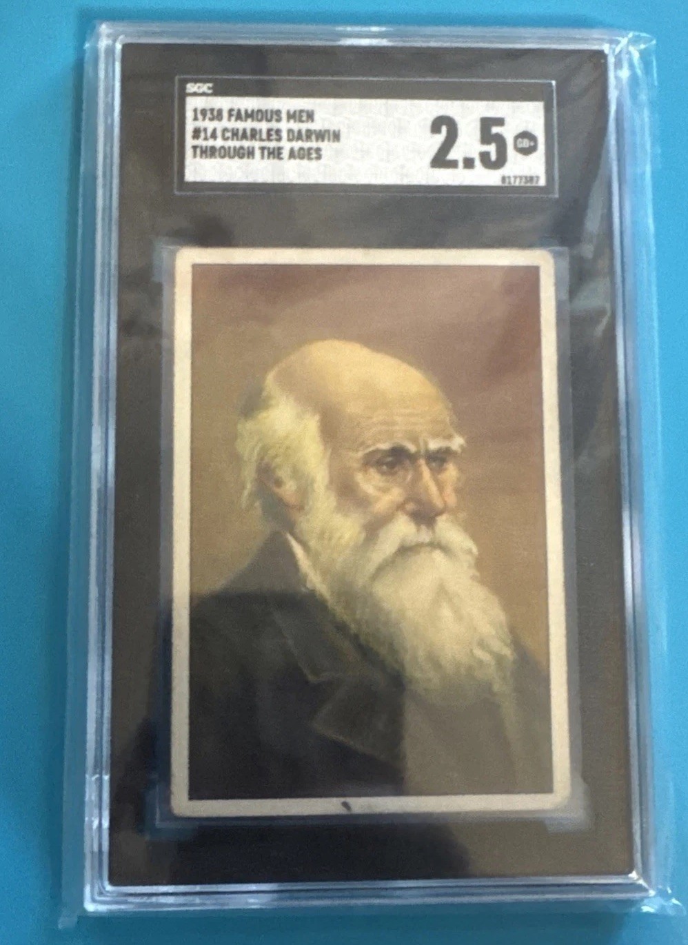 1938 LA Oriental Famous Men Through The Ages Charles Darwin #14 SGC 2.5