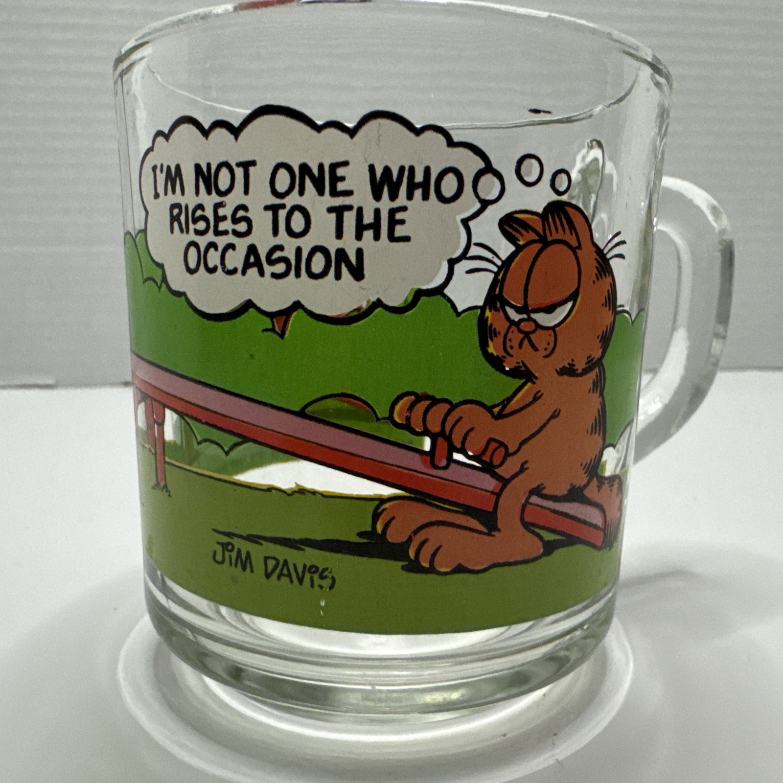 Vintage McDonald\'s Garfield Glass Mug from 1978 Vintage McDonald\'s Garfield Glass Mug from 1978
