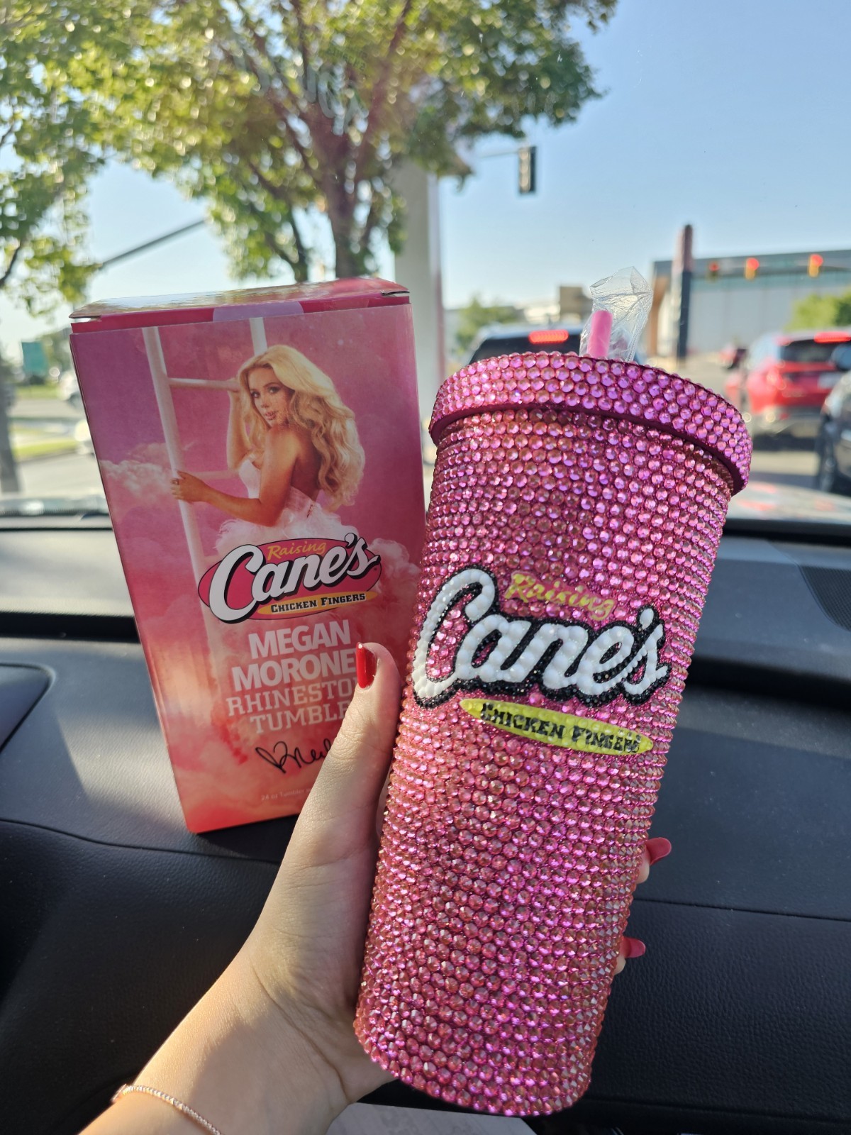 NEW LIMITED EDITION Raising Canes Megan Moroney Pink Cloud 9 Rhinestone Cup NIB NEW LIMITED EDITION Raising Canes Megan Moroney Pink Cloud 9 Rhinestone Cup NIB