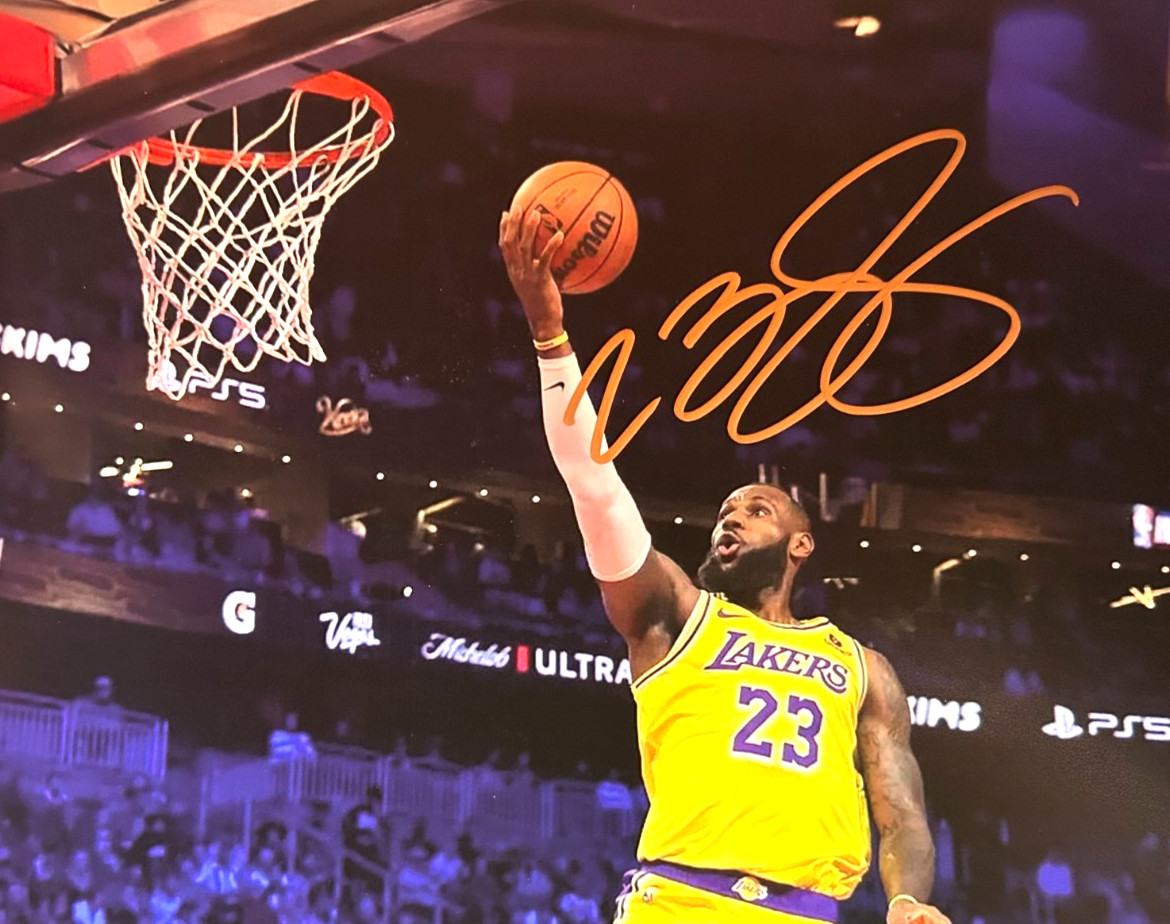 LeBron James Signed NBA 8x10