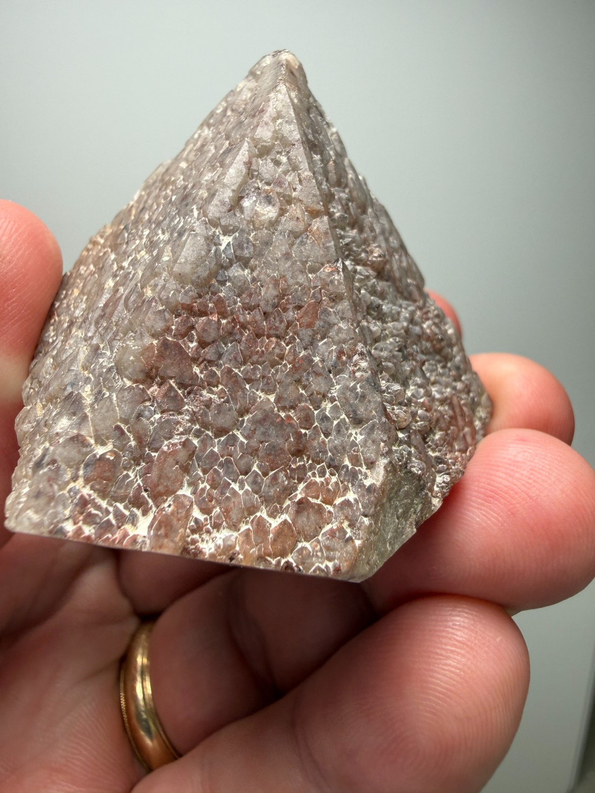 BIG Rare Natural Amethyst Trapiche Crystal from Brazil w/ polished bottom-  WOW