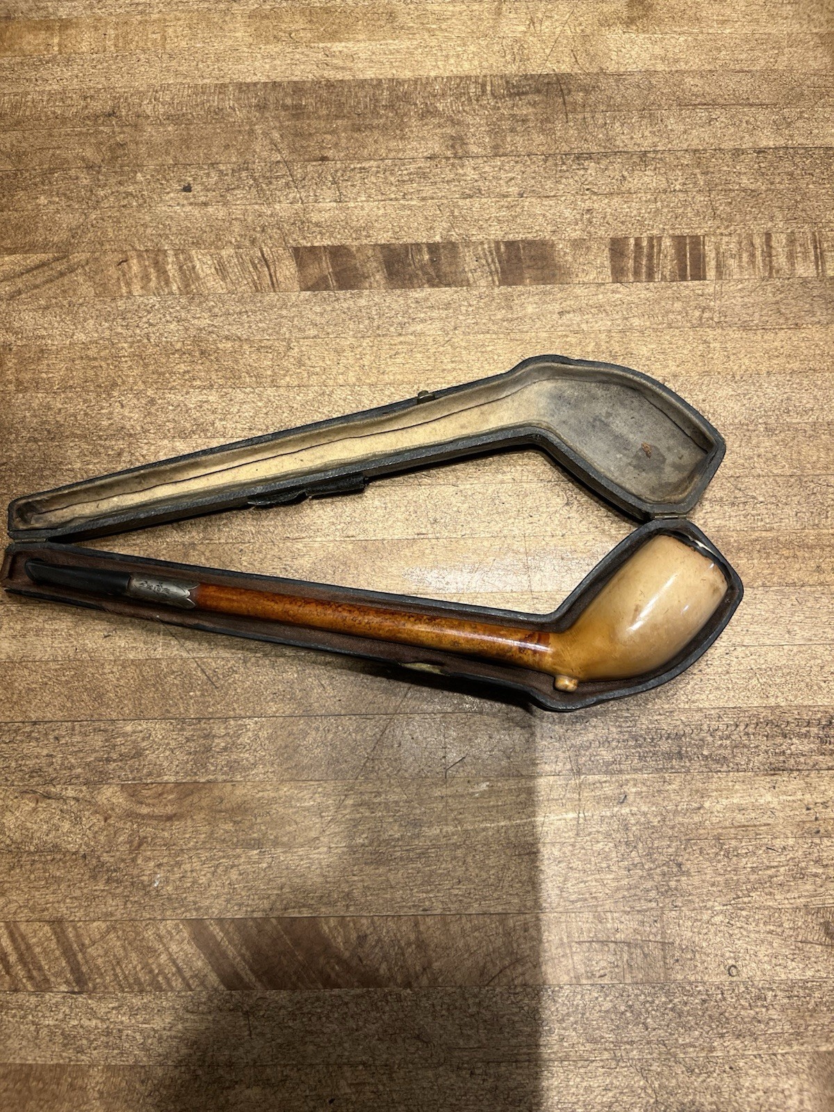 Vintage Block Meerschaum Smoking Pipe- Tobacco