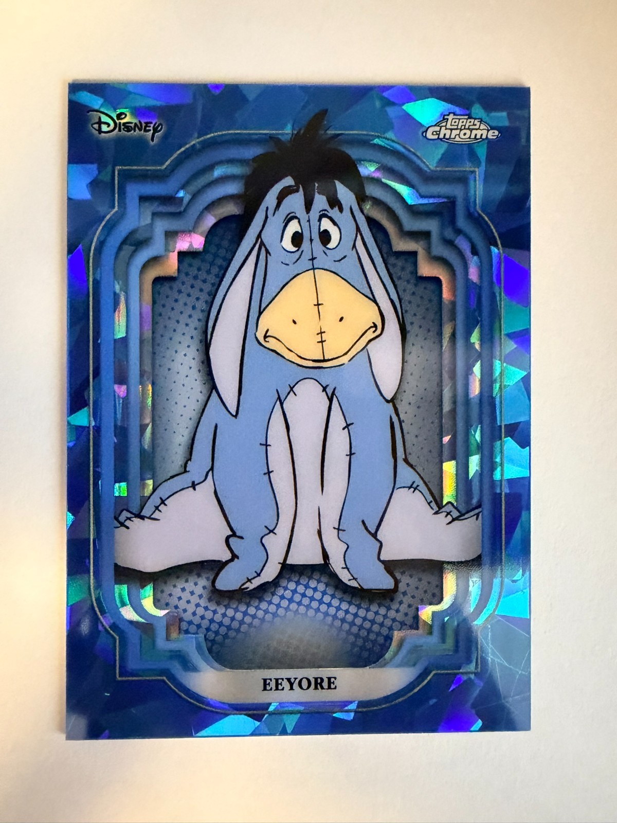 2024 Topps Chrome Disney Sapphire Eeyore #126 - Winnie the Pooh - 1st Edition