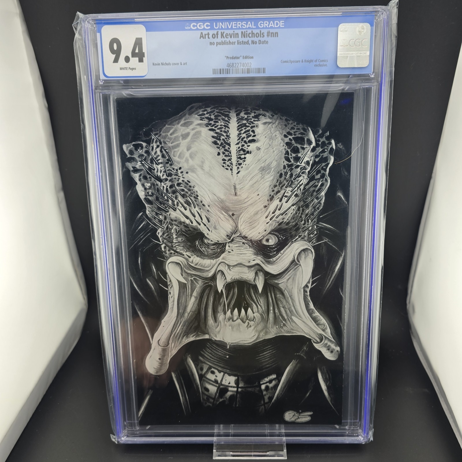 Art of Kevin Nichols #nn PREDATOR Edition CGC 9.4 Comic Spectrum Knight Of Comic