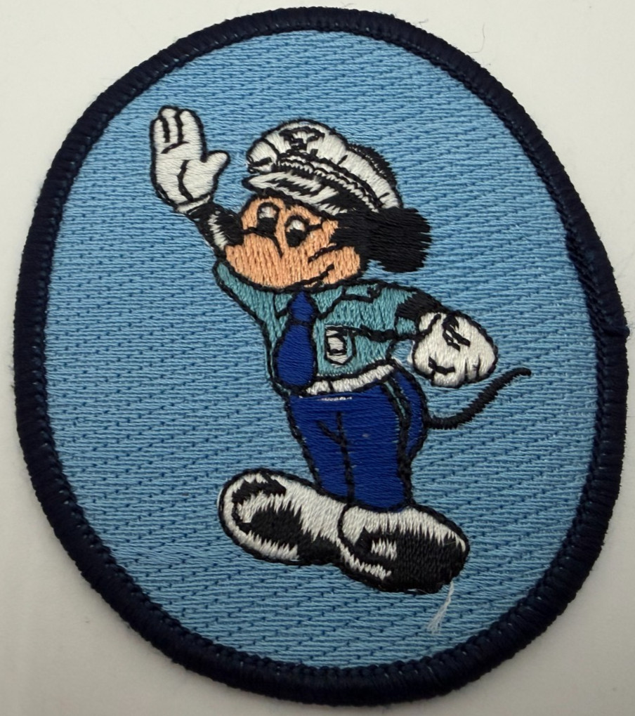 Rare Unused 1970s Mickey Mouse Security Guard Uniform Patch Rare Unused 1970s Mickey Mouse Security Guard Uniform Patch